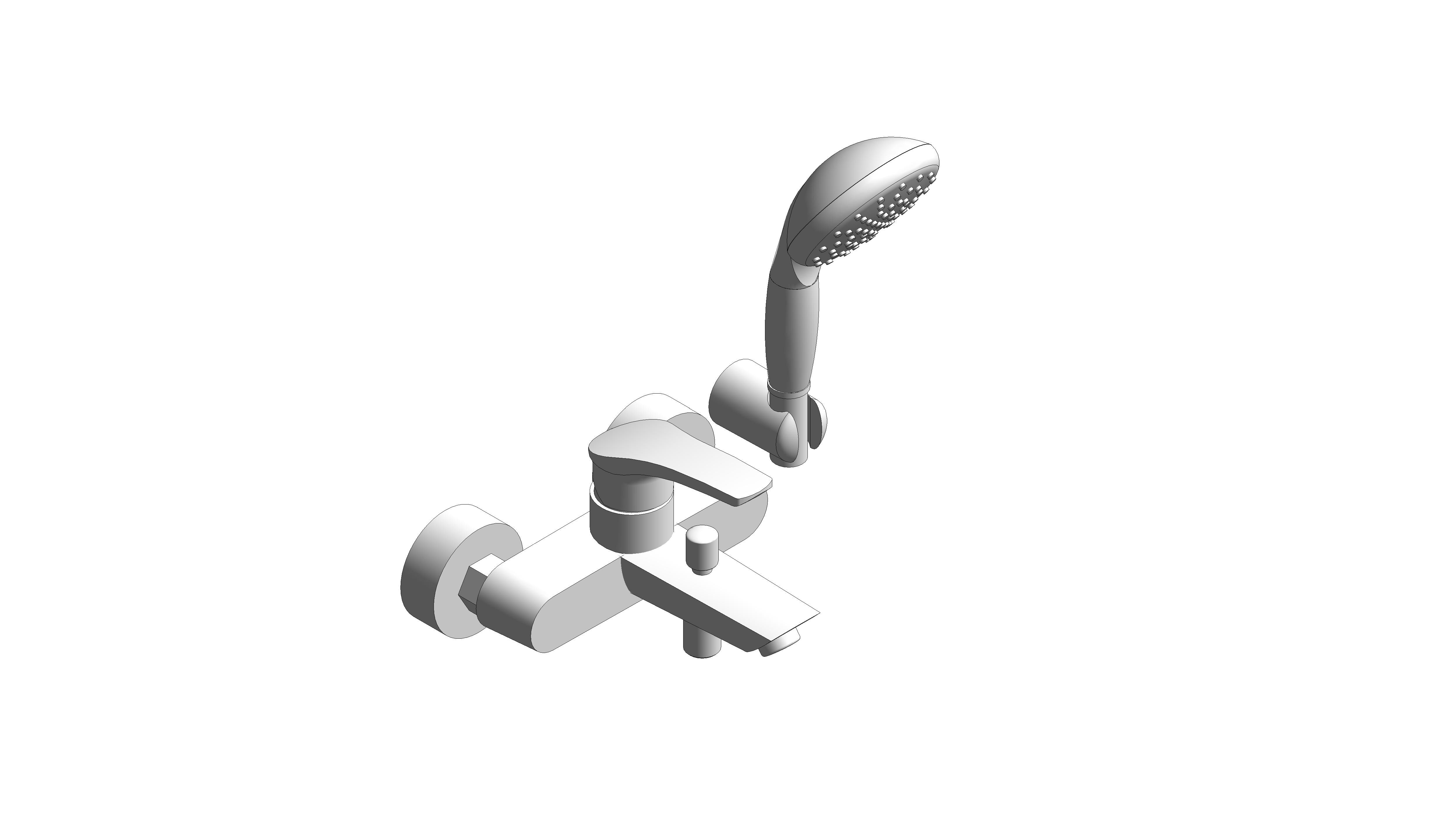 Product: EUROSMART Single-lever bath/shower mixer 1/2″ (33302003)