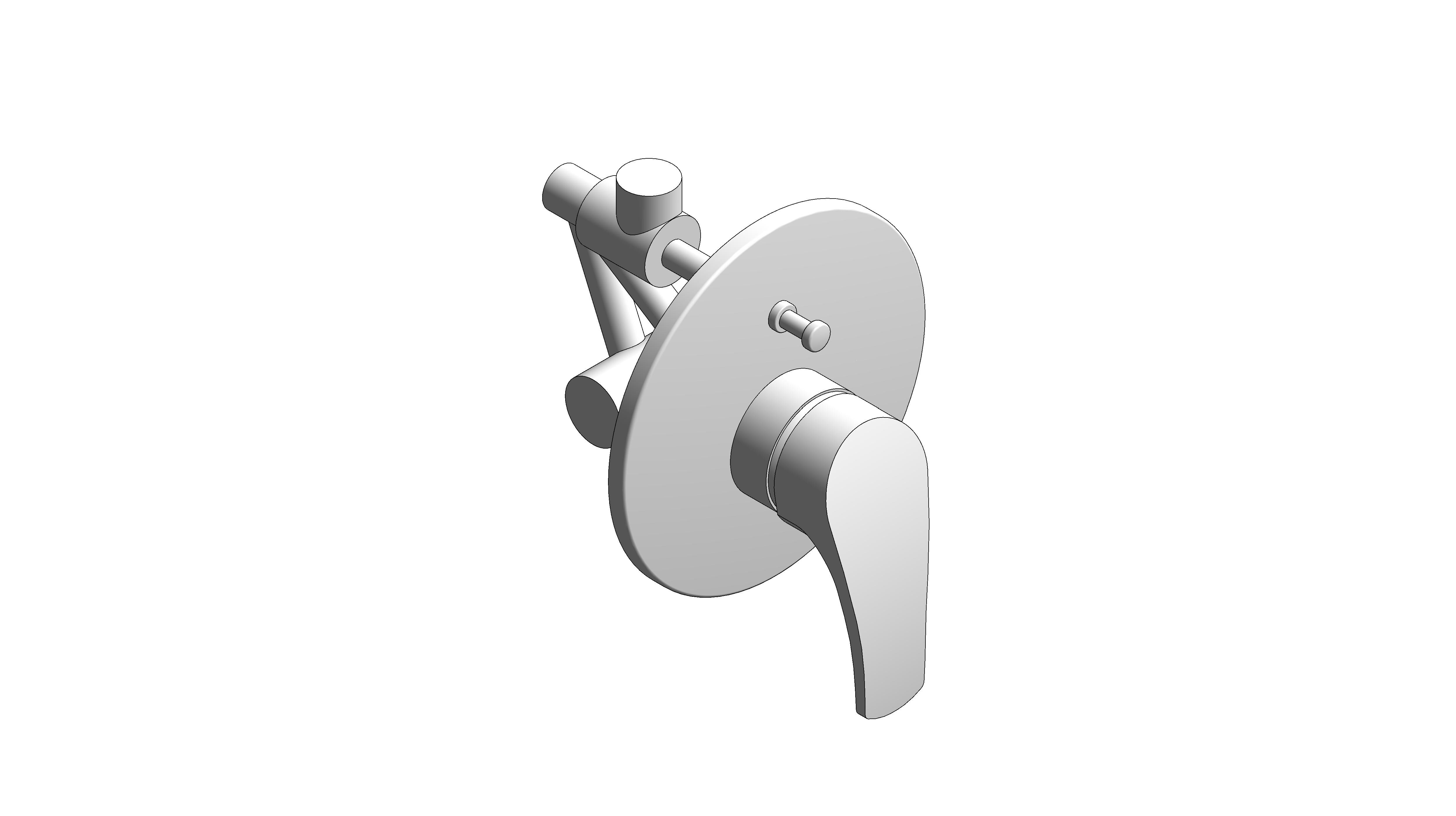 Product: EUROSMART Single-lever bath/shower mixer 1/2″ (33305003)