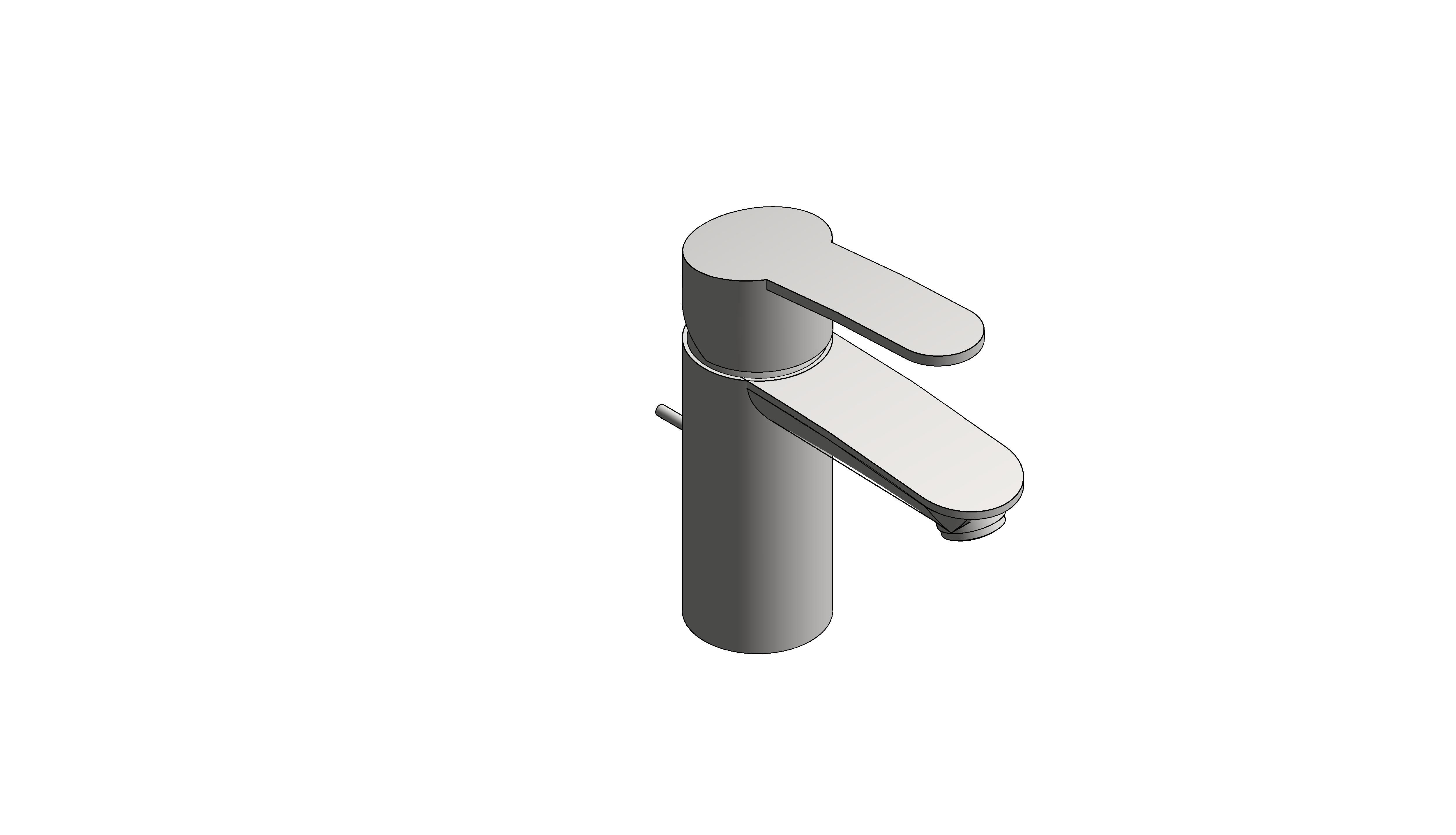bimstore 3D image of the Grohe Eurostyle Cosmopolitan Basin Mixer S Size - 33552002