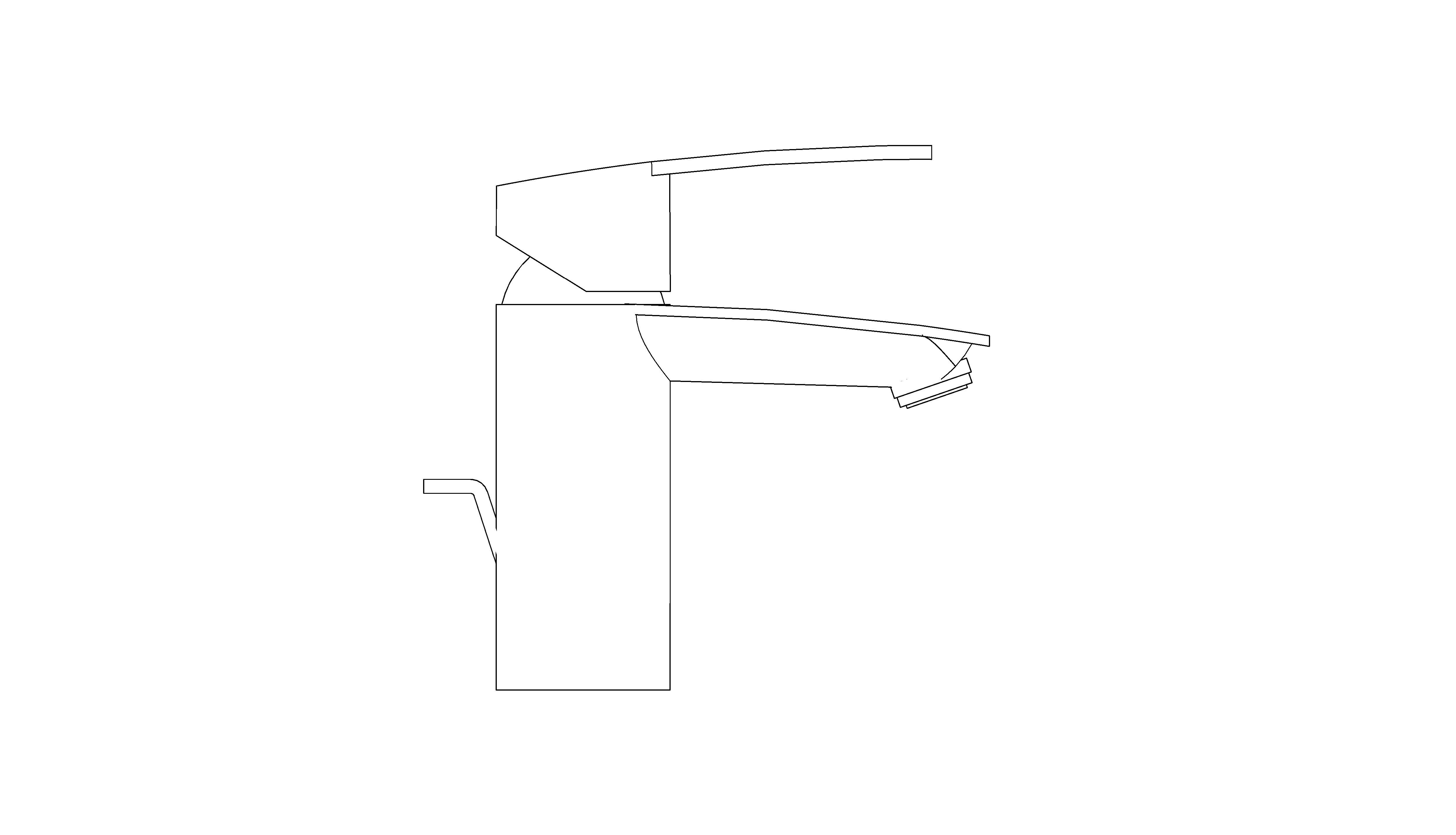bimstore side image of the Grohe Eurostyle Cosmopolitan Basin Mixer S Size - 33552002