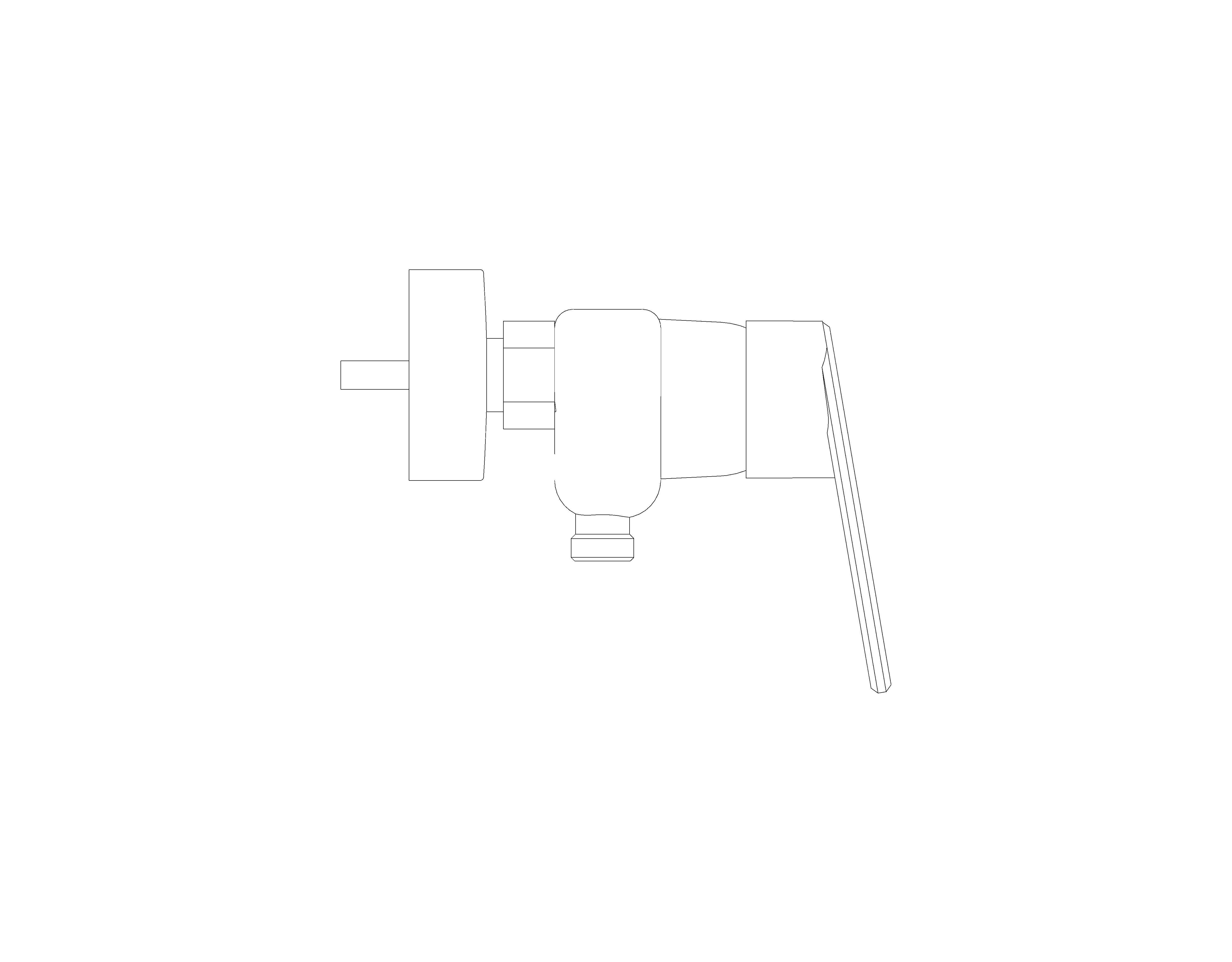 bimstore side image of the Grohe Eurodisc Cosmopolitan - Single-lever shower mixer 1/2″ - 33569002