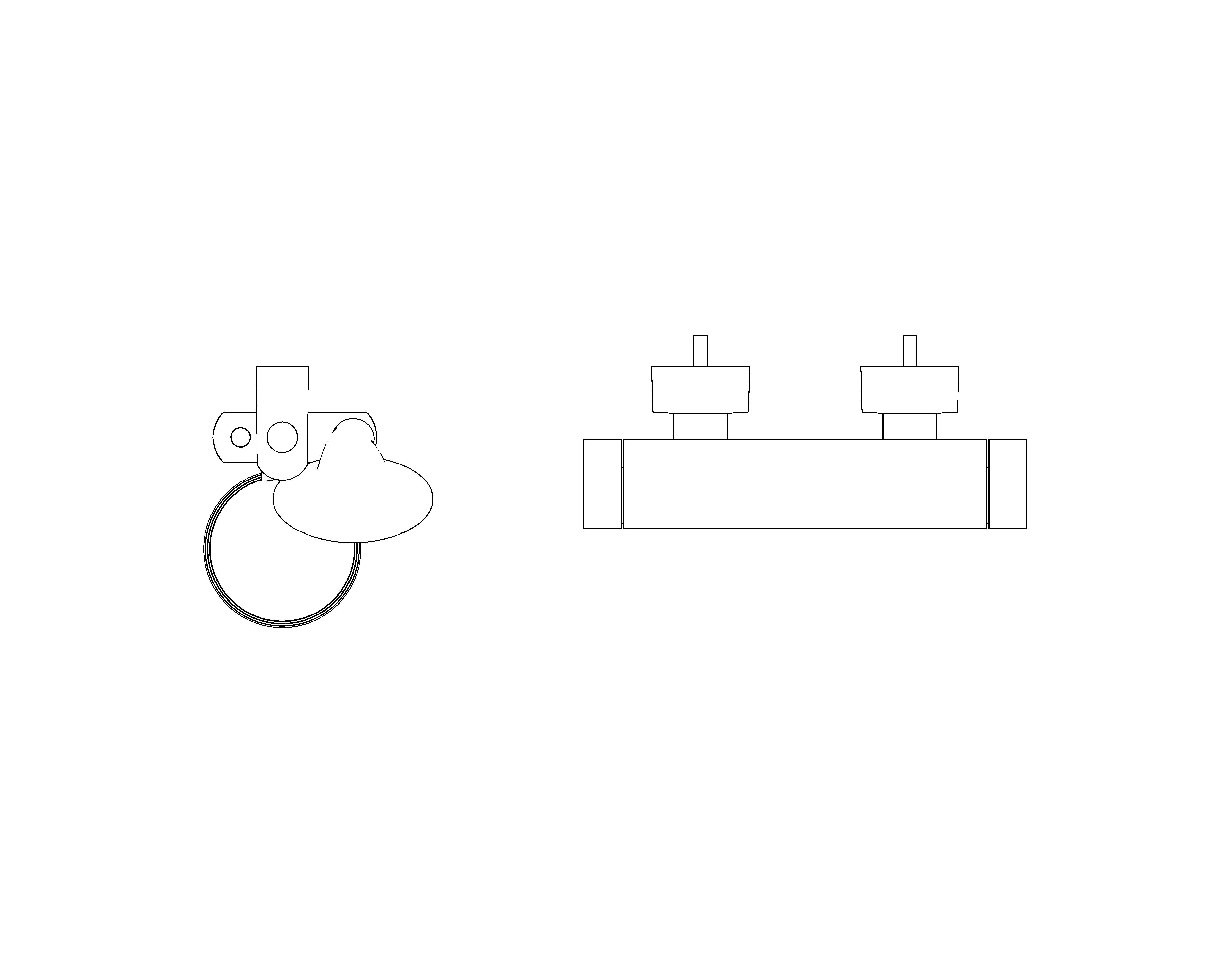 bimstore plan image of the Grohe Grohtherm 2000 - Thermostatic shower mixer 1/2″ with shower set - 34195001