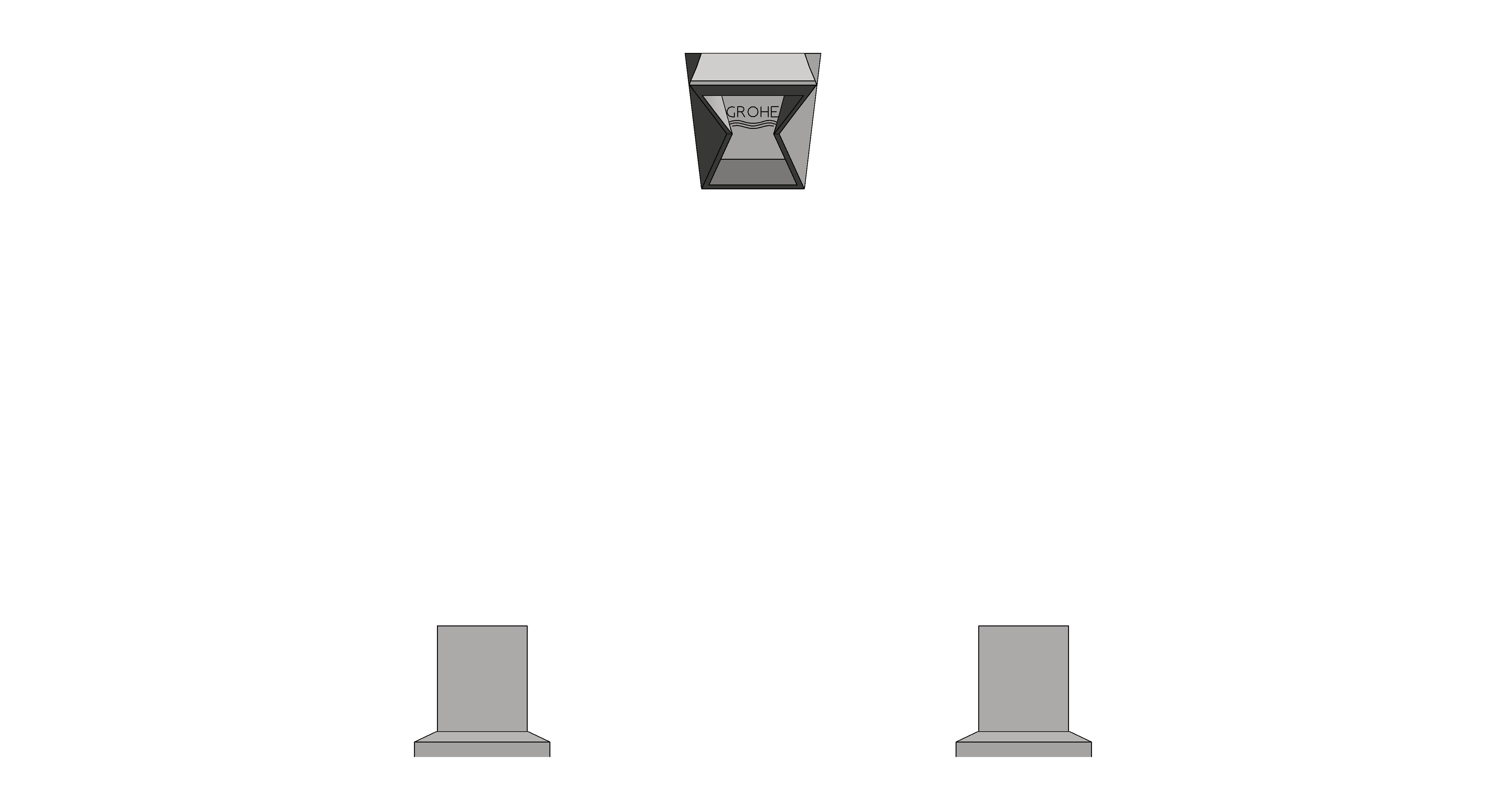 Product: ALLURE BRILLIANT 3-hole wall-mount basin mixer (20635SD0)