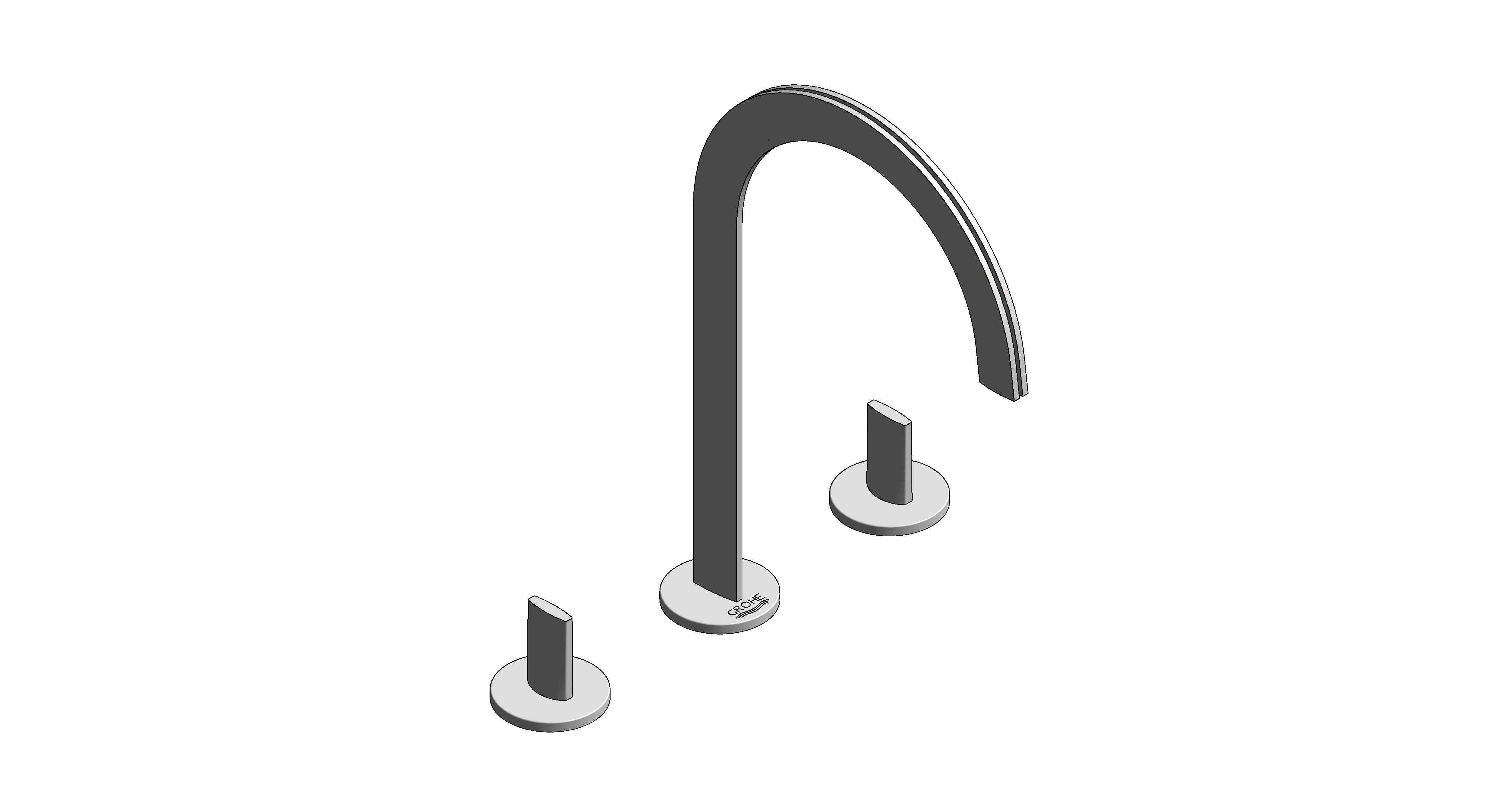 Product: ATRIO ICON 3D 3-hole deck-mount basin mixer (20664SD0)