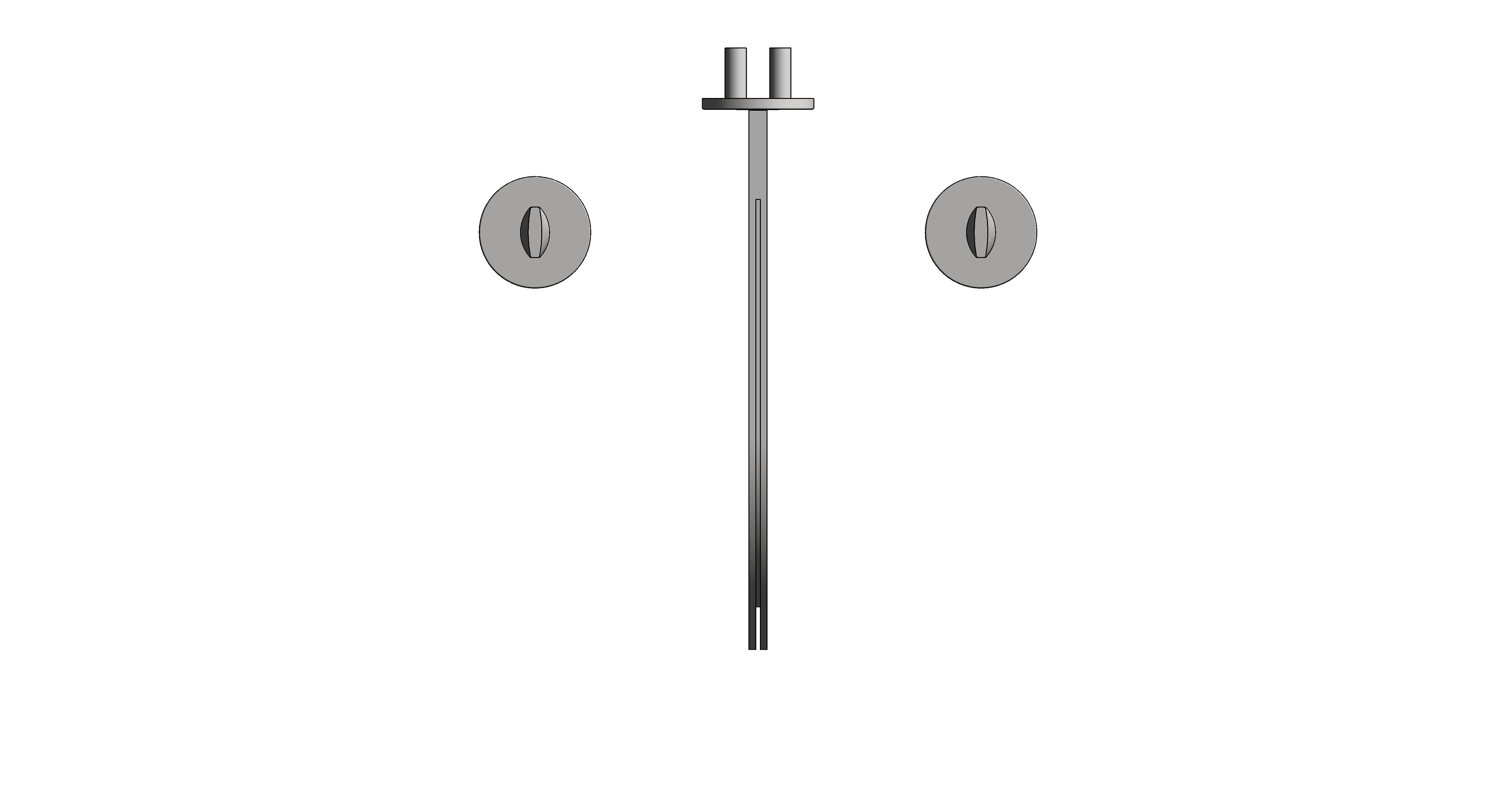 Product: ATRIO ICON 3D 3-hole wall-mount basin mixer (20665SD0)