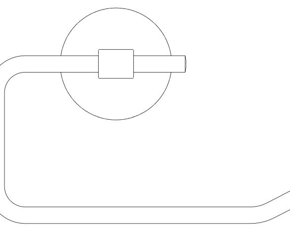 bimstore front image of the BauCosmopolitan Toilet Roll Holder - 40457001 from Grohe