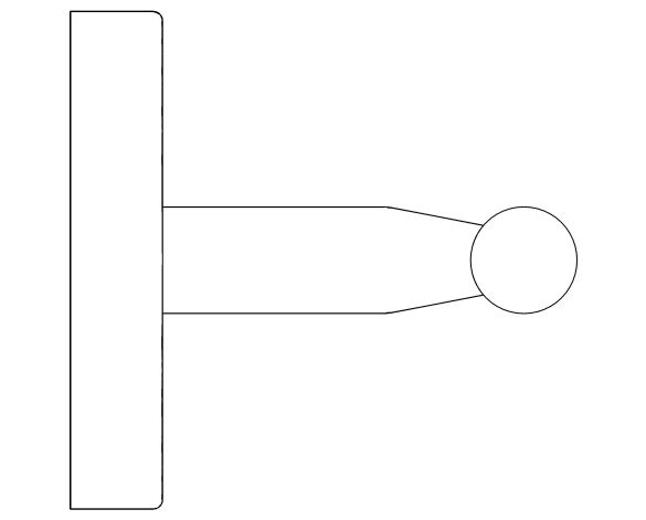 bimstore side image of the BauCosmopolitan Towel Rail - 40459001 from Grohe