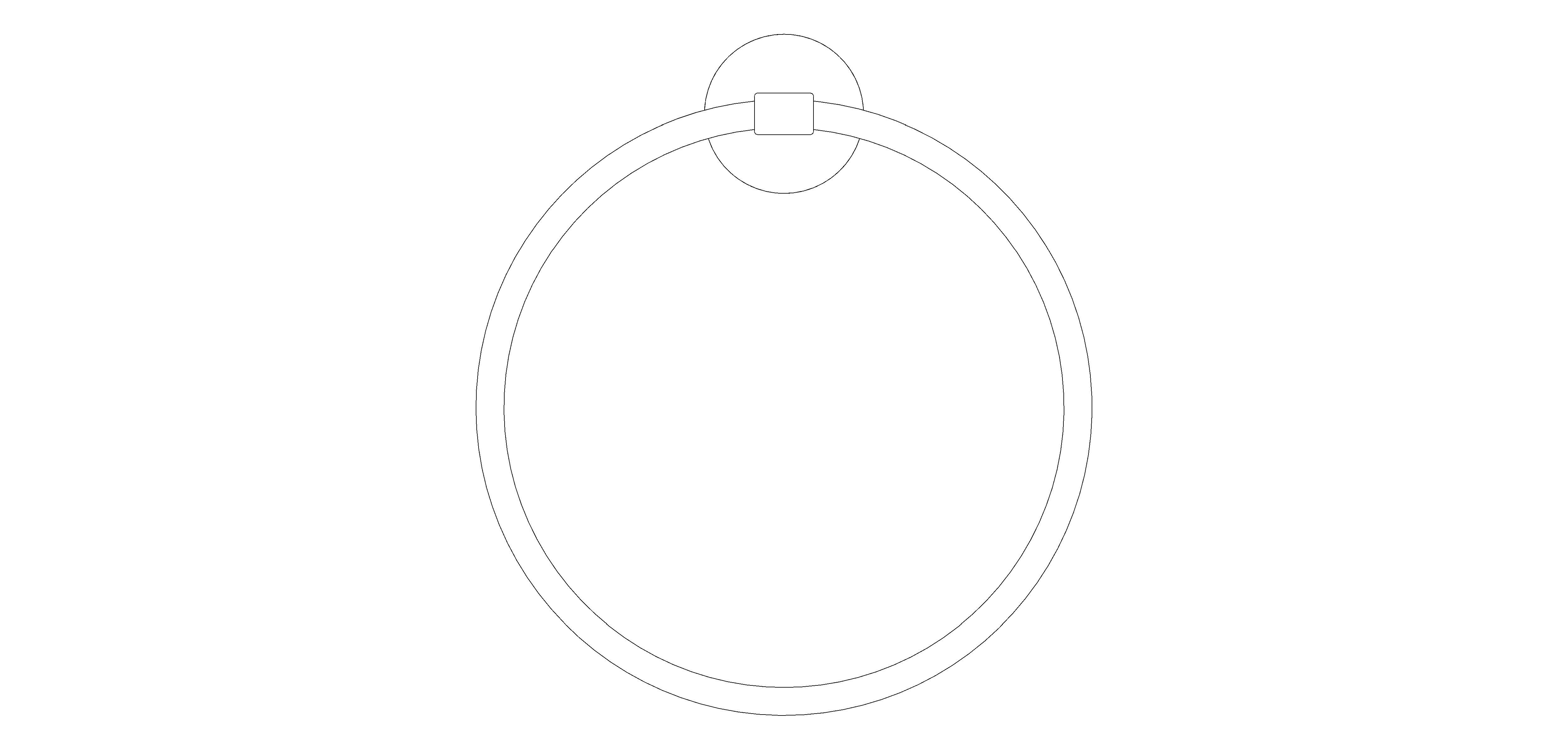 bimstore front image of the BauCosmopolitan Towel Ring - 40460001 from Grohe