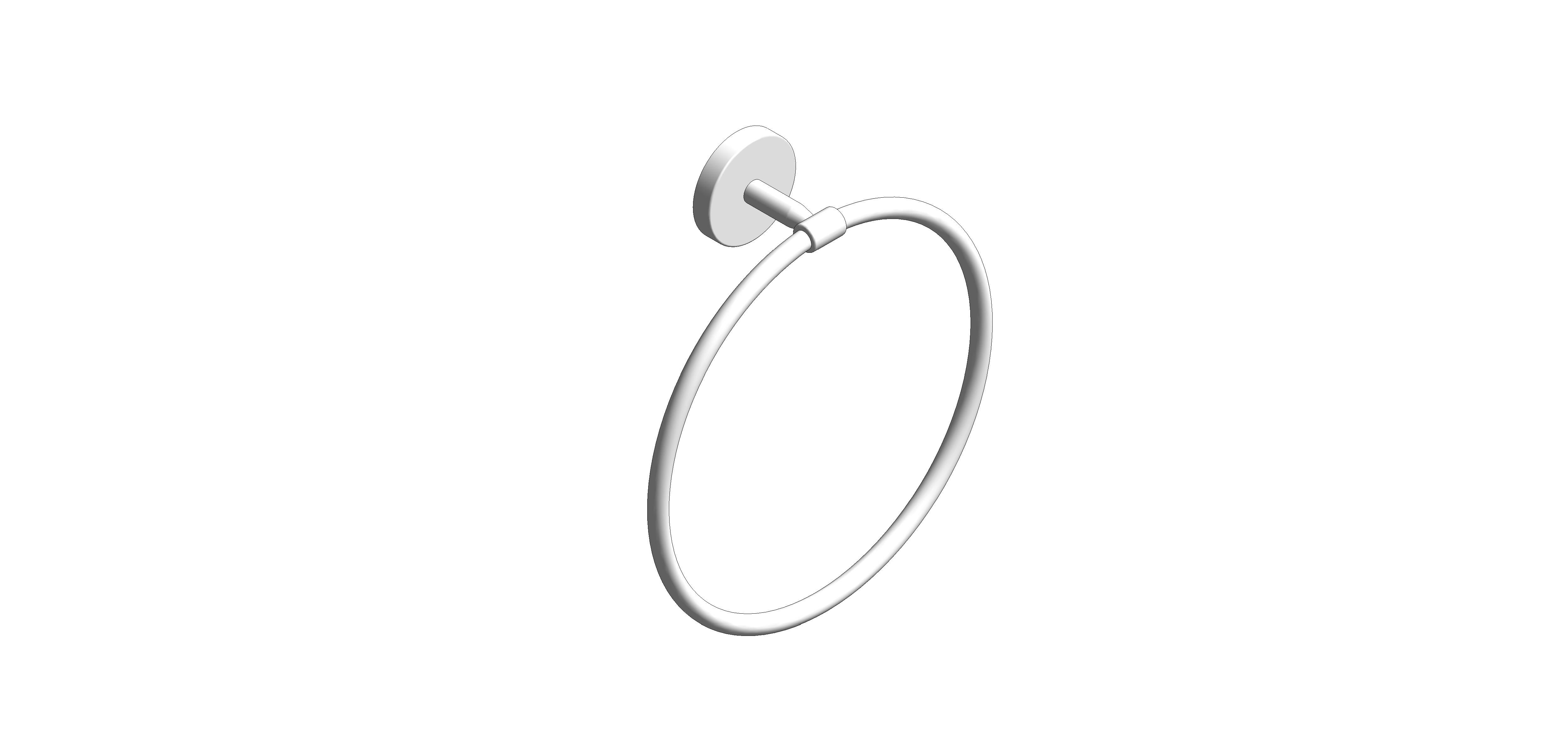 bimstore 3D image of the BauCosmopolitan Towel Ring - 40460001 from Grohe