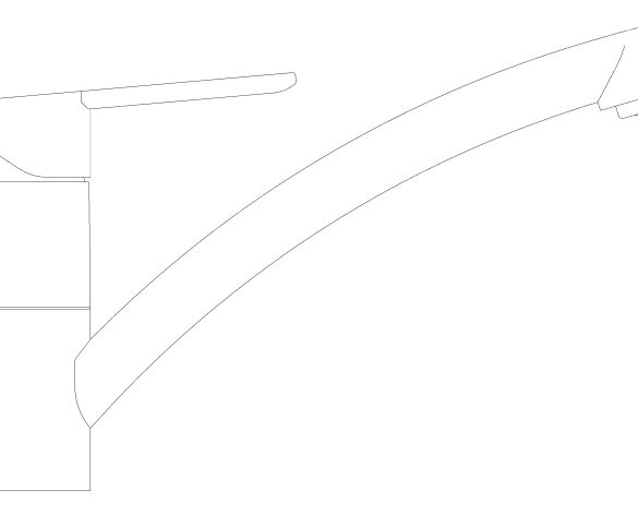 bimstore side image of the BauCurve OHM Sink Mixer - Low Spout - 31680000 from Grohe