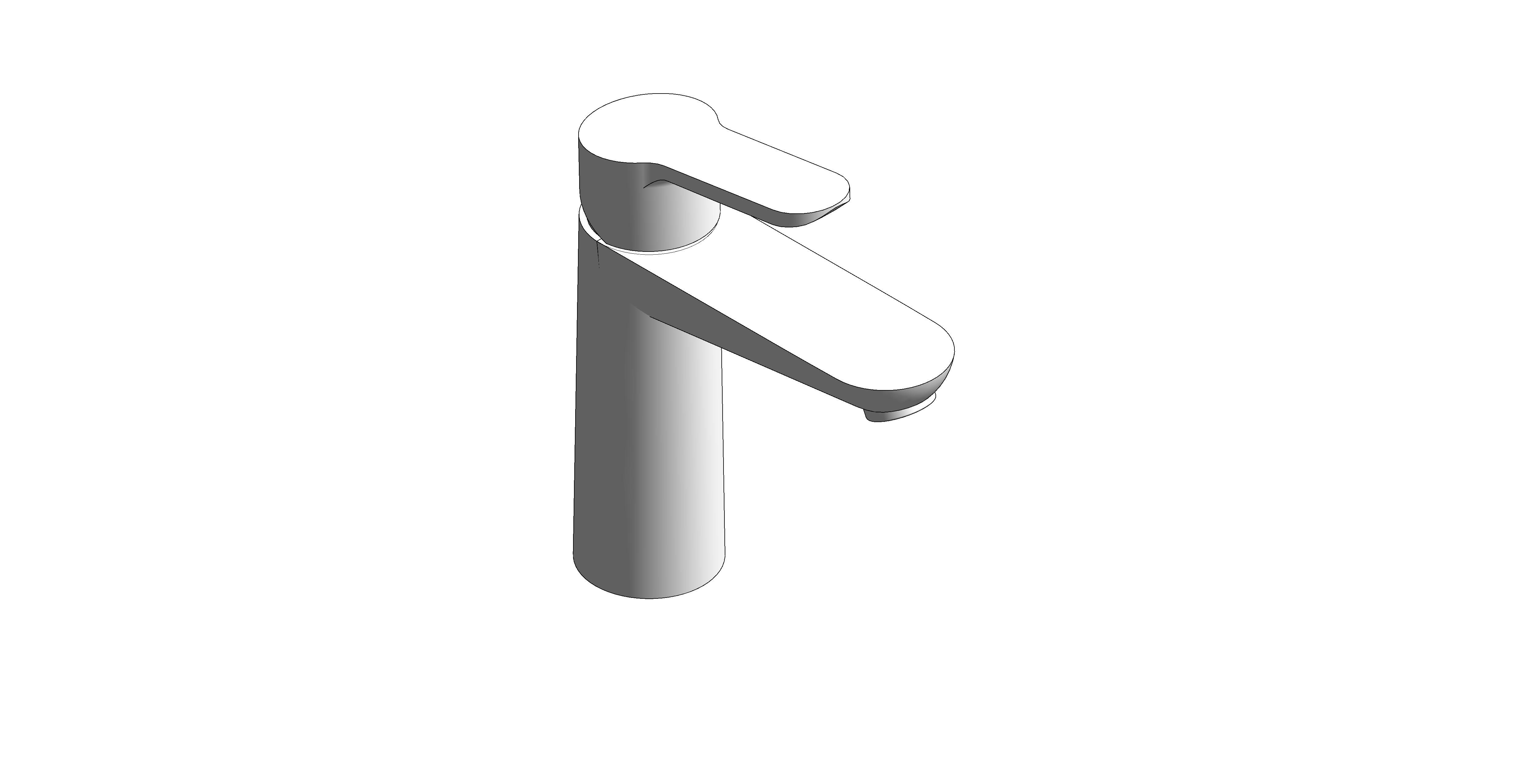 bimstore 3D image of the Bauedge Basin Mixer M Size - 23759000 from Grohe