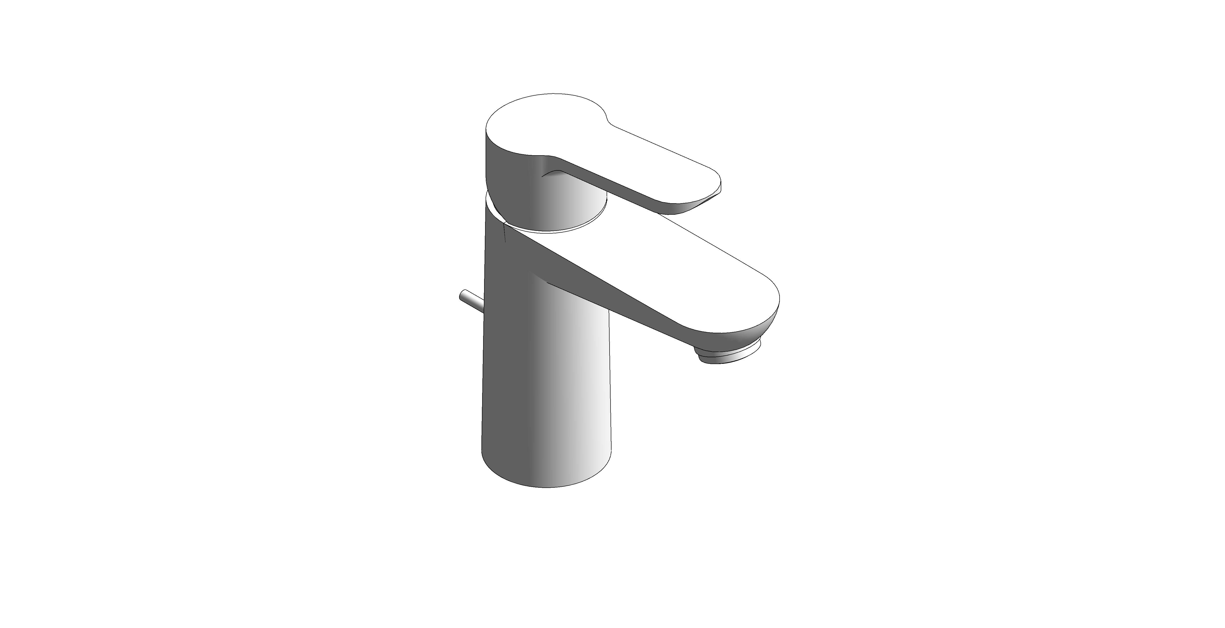 bimstore 3D image of the Bauedge Basin Mixer S Size - 23328000 from Grohe