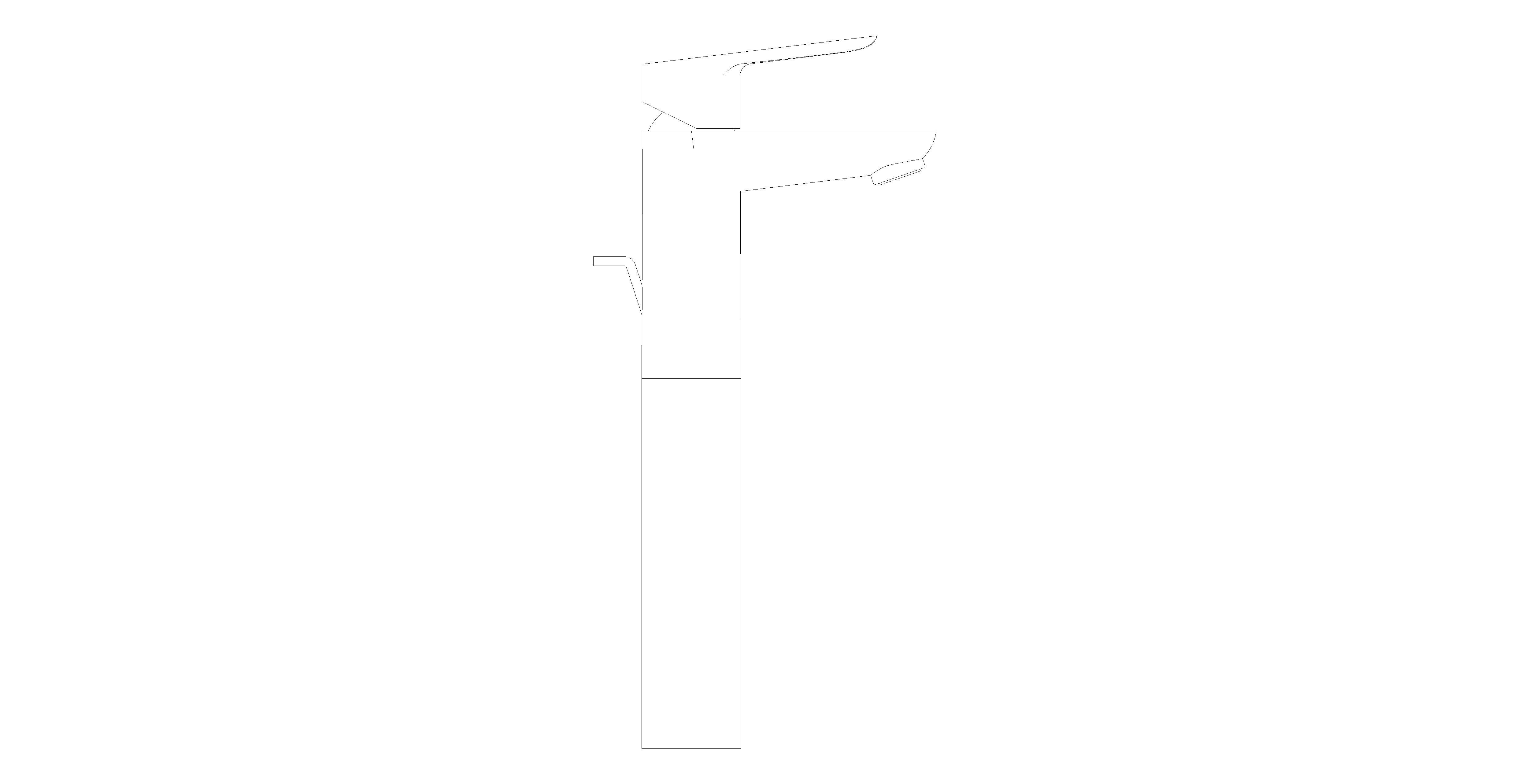 bimstore side image of the Bauedge Single Lever Basin Mixer XL Size - 32860000 from Grohe