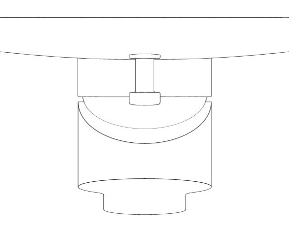 bimstore plan image of the Bauedge Single Lever Bath Shower Mixer - 29079000 from Grohe