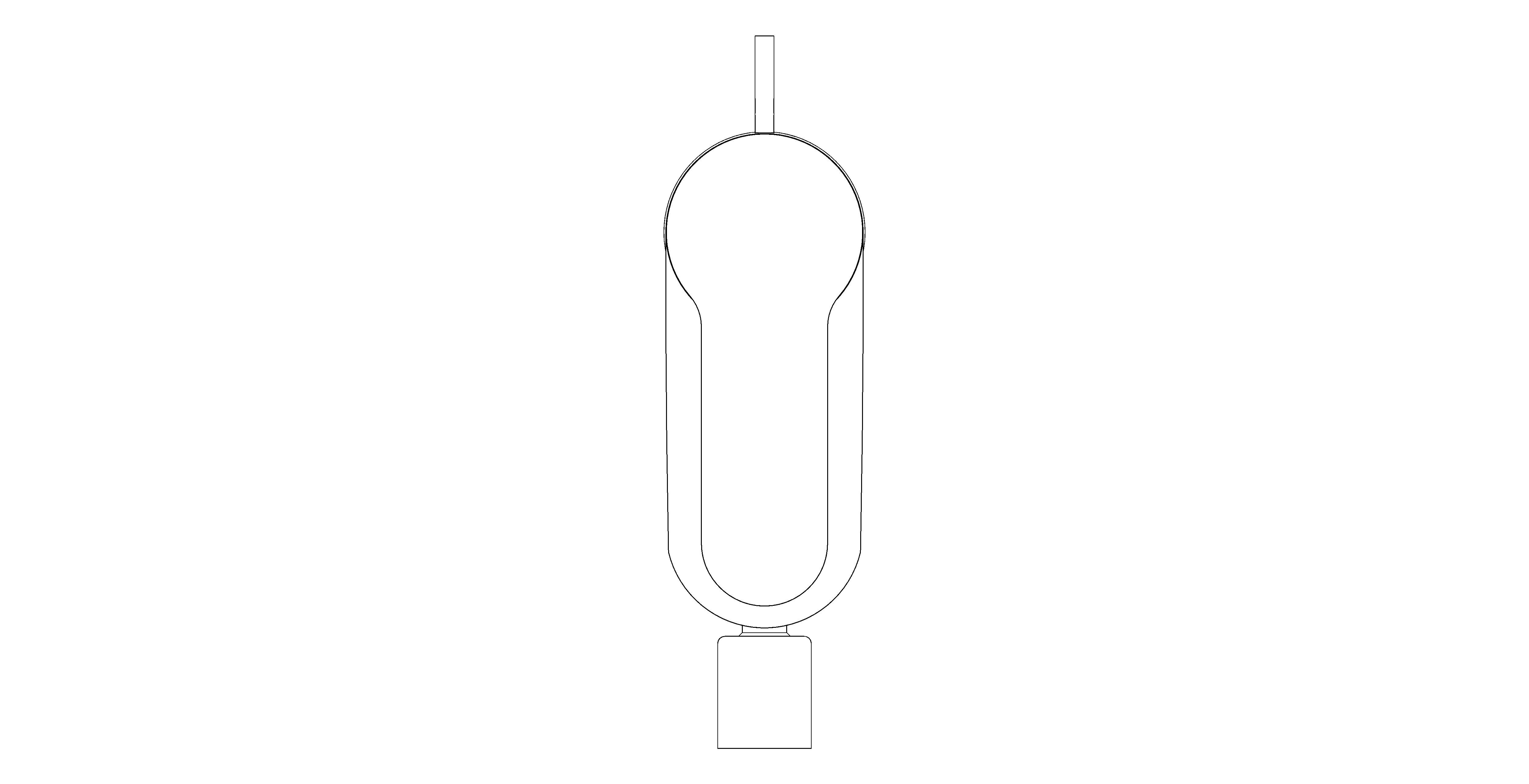 bimstore plan image of the Bauedge Single Lever Bidet Mixer - 32822000 from Grohe