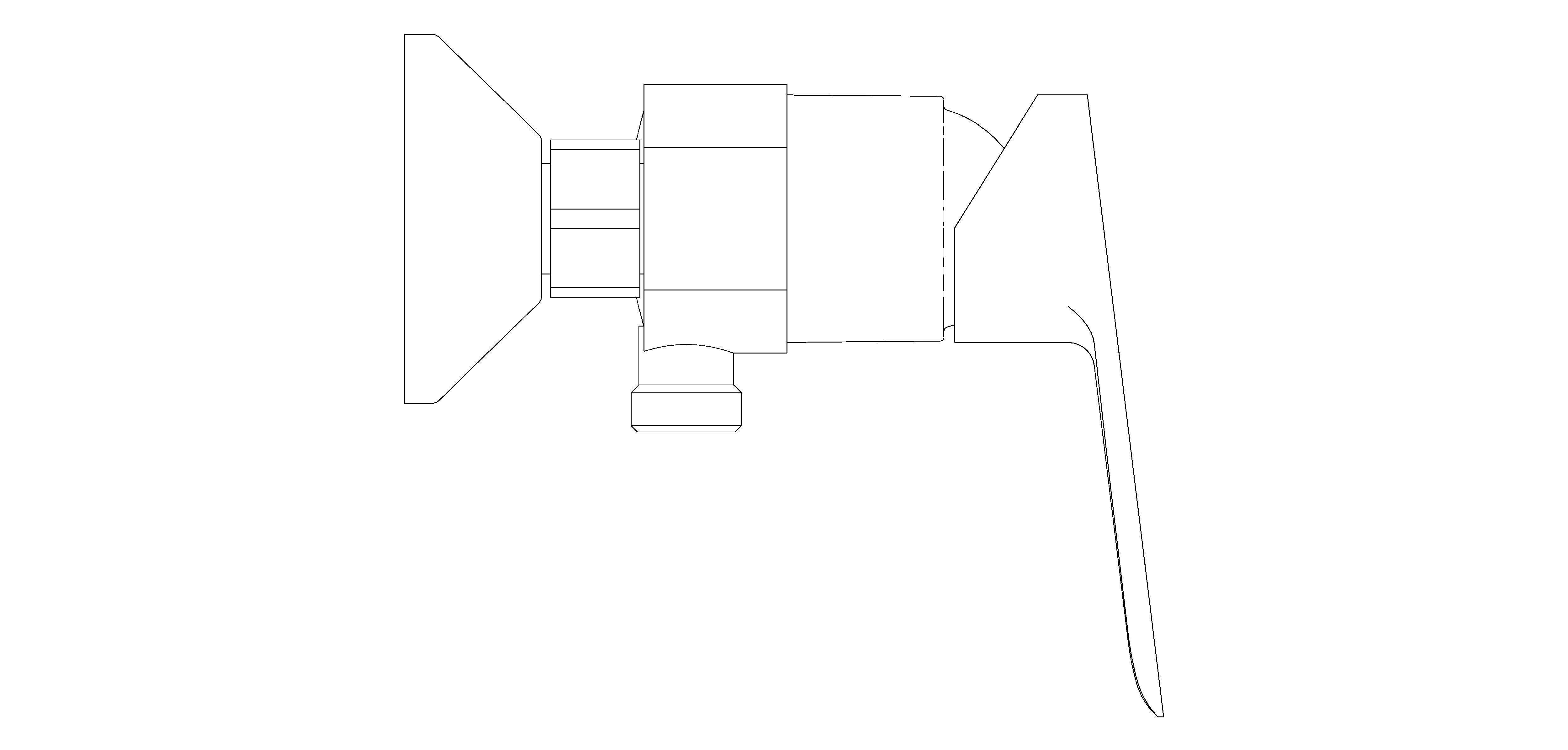 bimstore side image of the Bauedge Single Lever Shower Mixer - 23636000 from Grohe