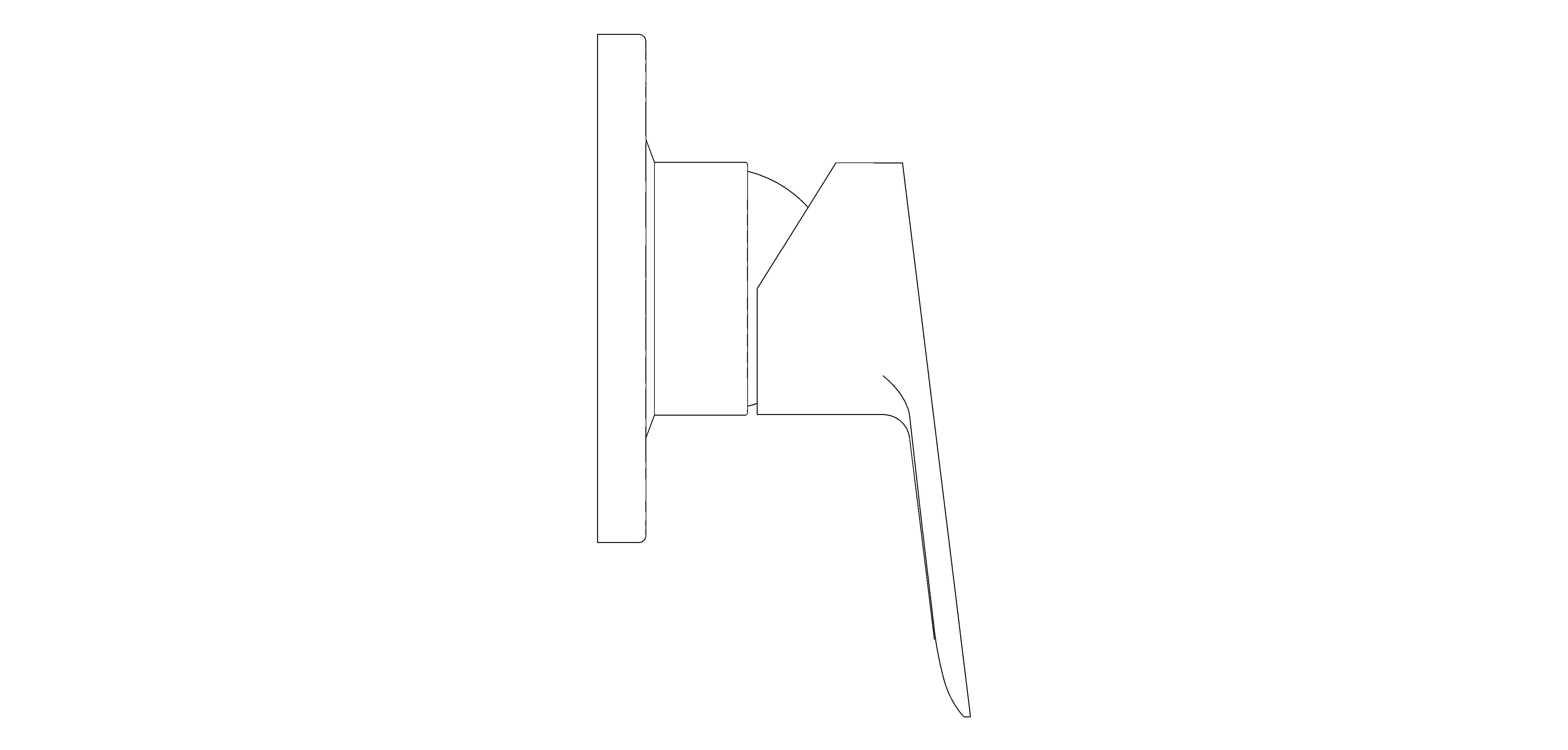 bimstore side image of the Bauedge Single Lever Shower Mixer - 29040000 from Grohe