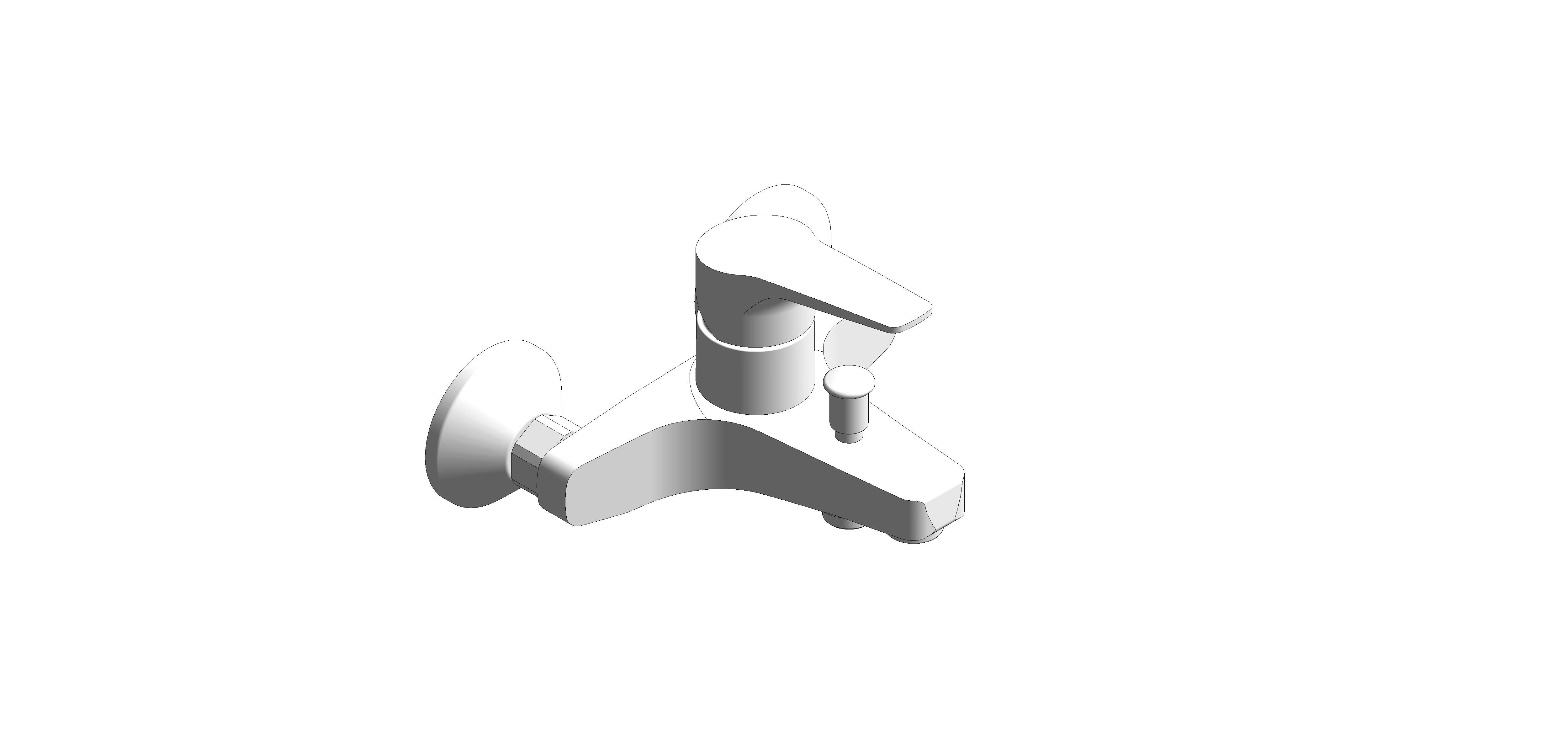 Product: BauFlow Single Lever Bath Mixer - 23601000