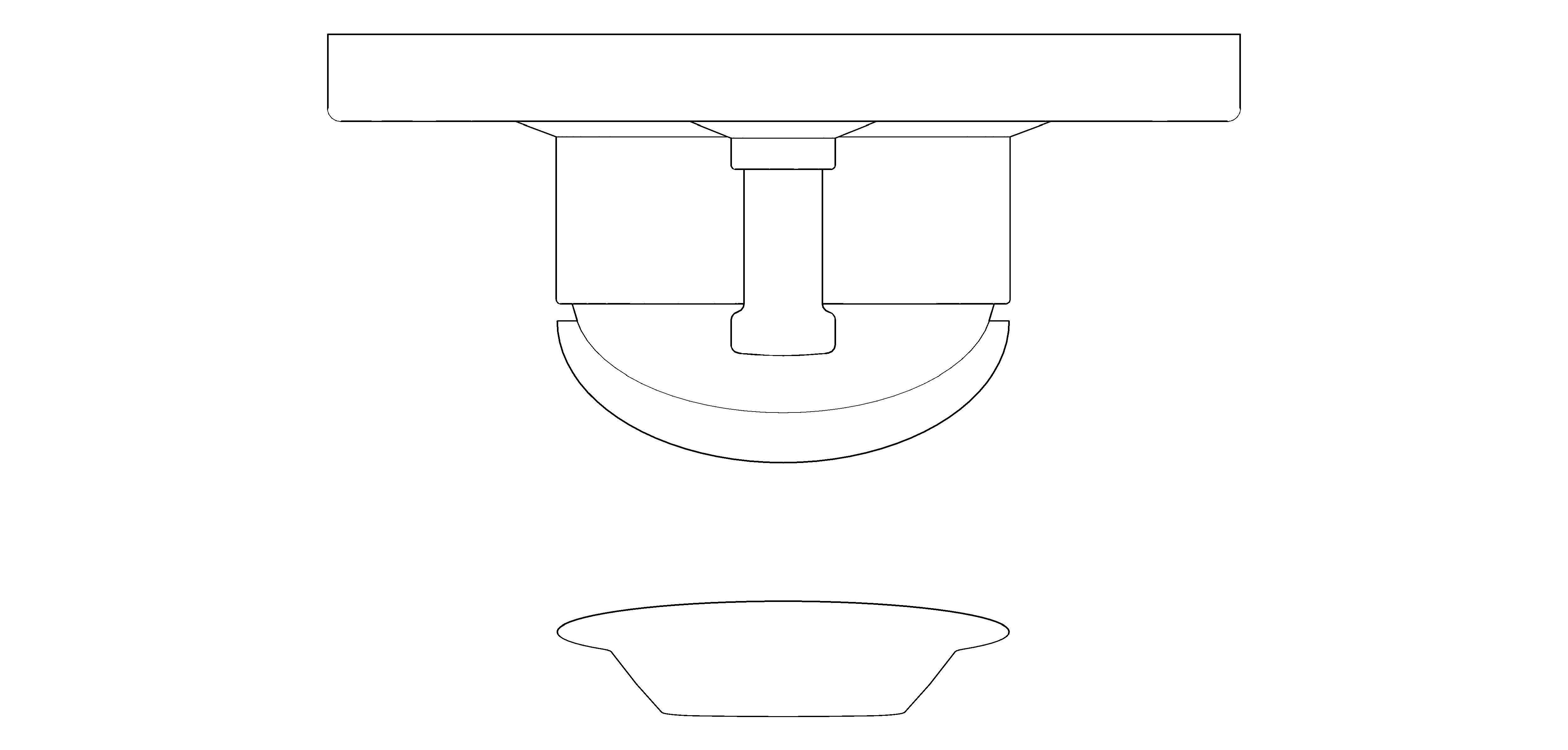bimstore plan image of the BauFlow Single Lever Bath Mixer - 29045000 from Grohe