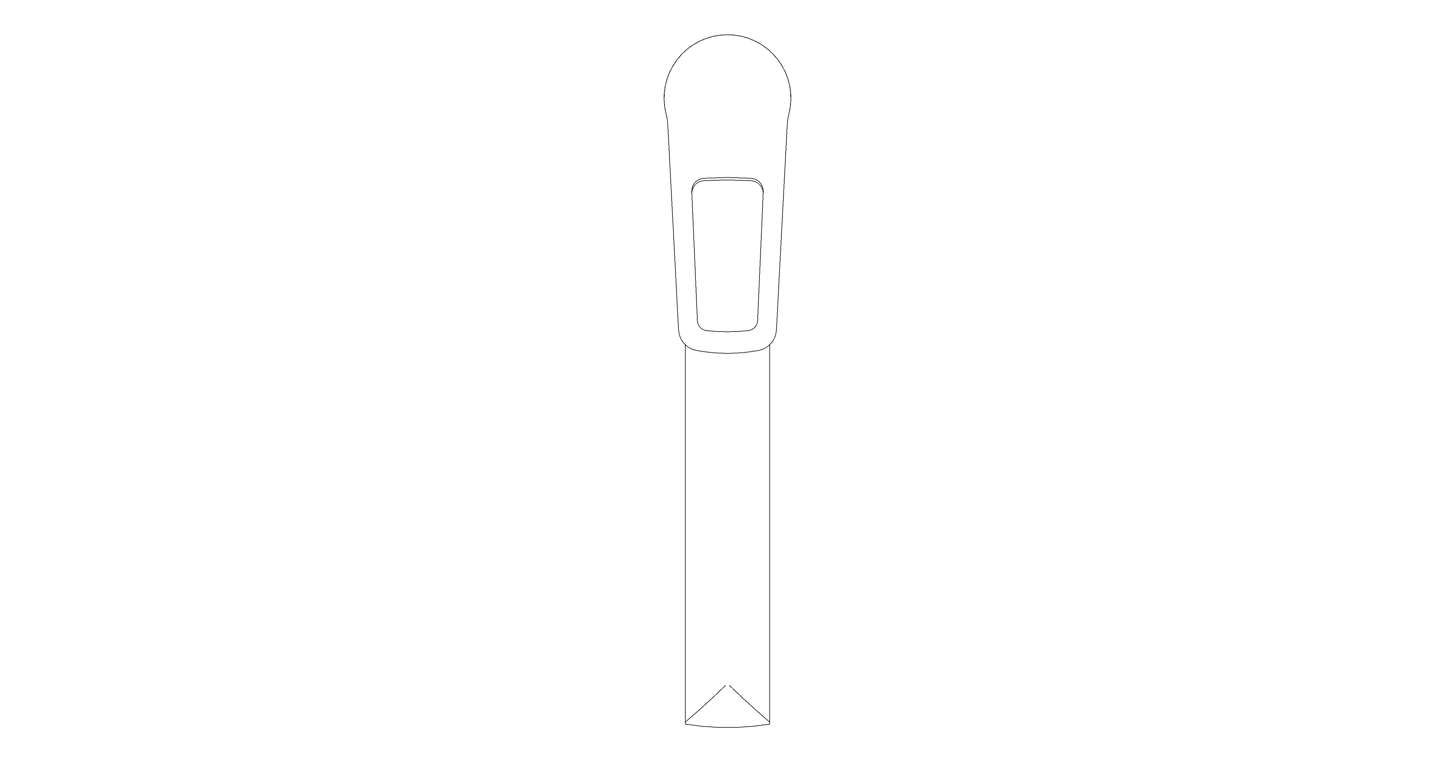 bimstore plan image of the BauCurve OHM Sink Mixer - Medium Spout - 31706000 from Grohe