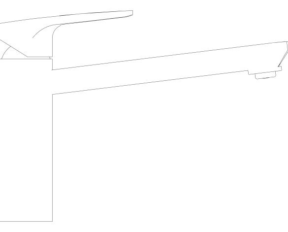 bimstore side image of the BauCurve OHM Sink Mixer - Medium Spout - 31706000 from Grohe