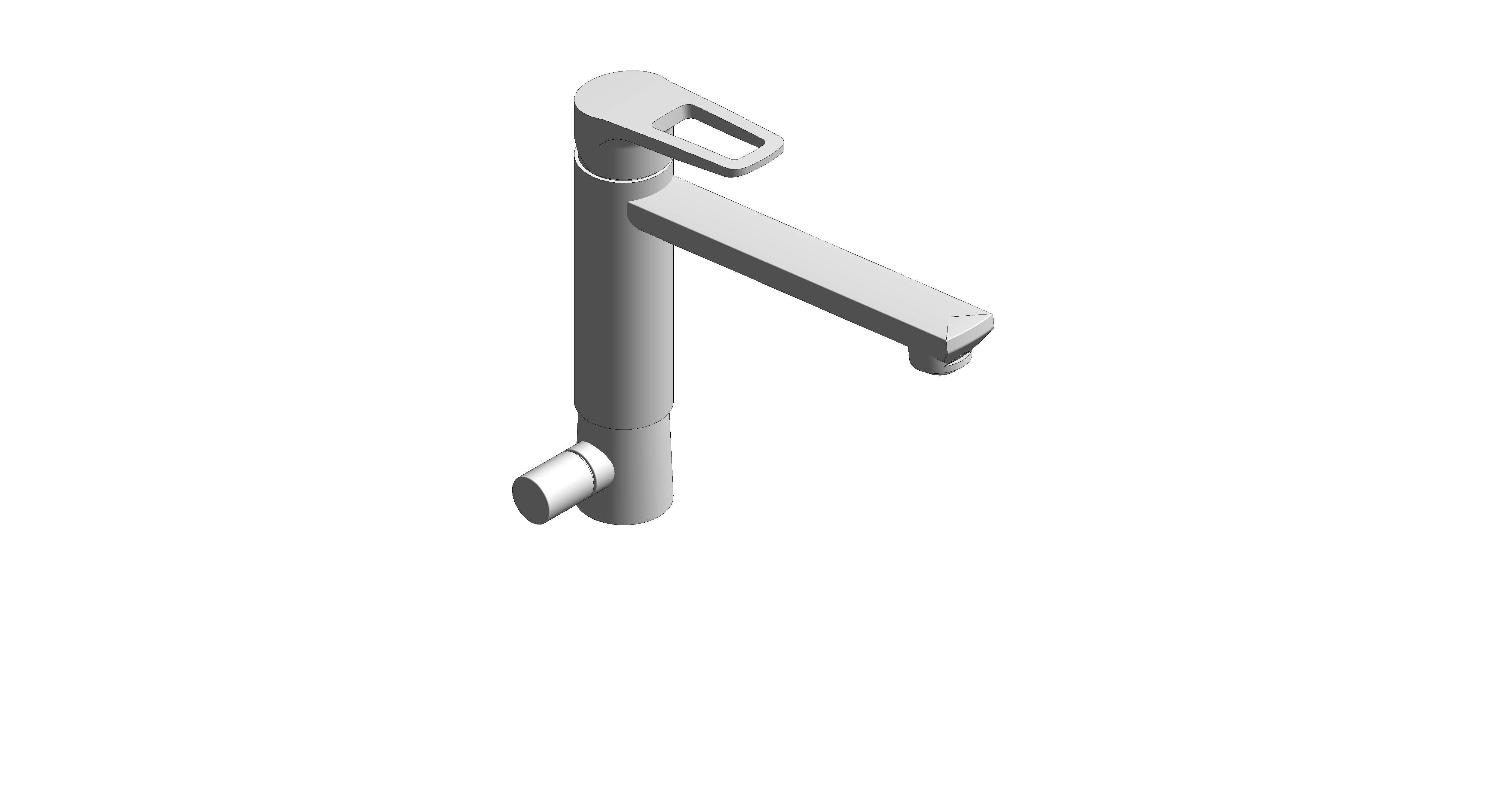 bimstore 3D image of the BauCurve OHM Sink Mixer - Medium Spout SoV - 31713000 from Grohe