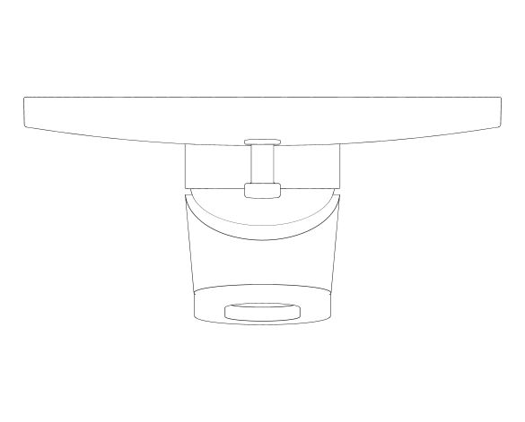 bimstore plan image of the BauLoop Single Lever Bath Shower Mixer - 29081000 from Grohe