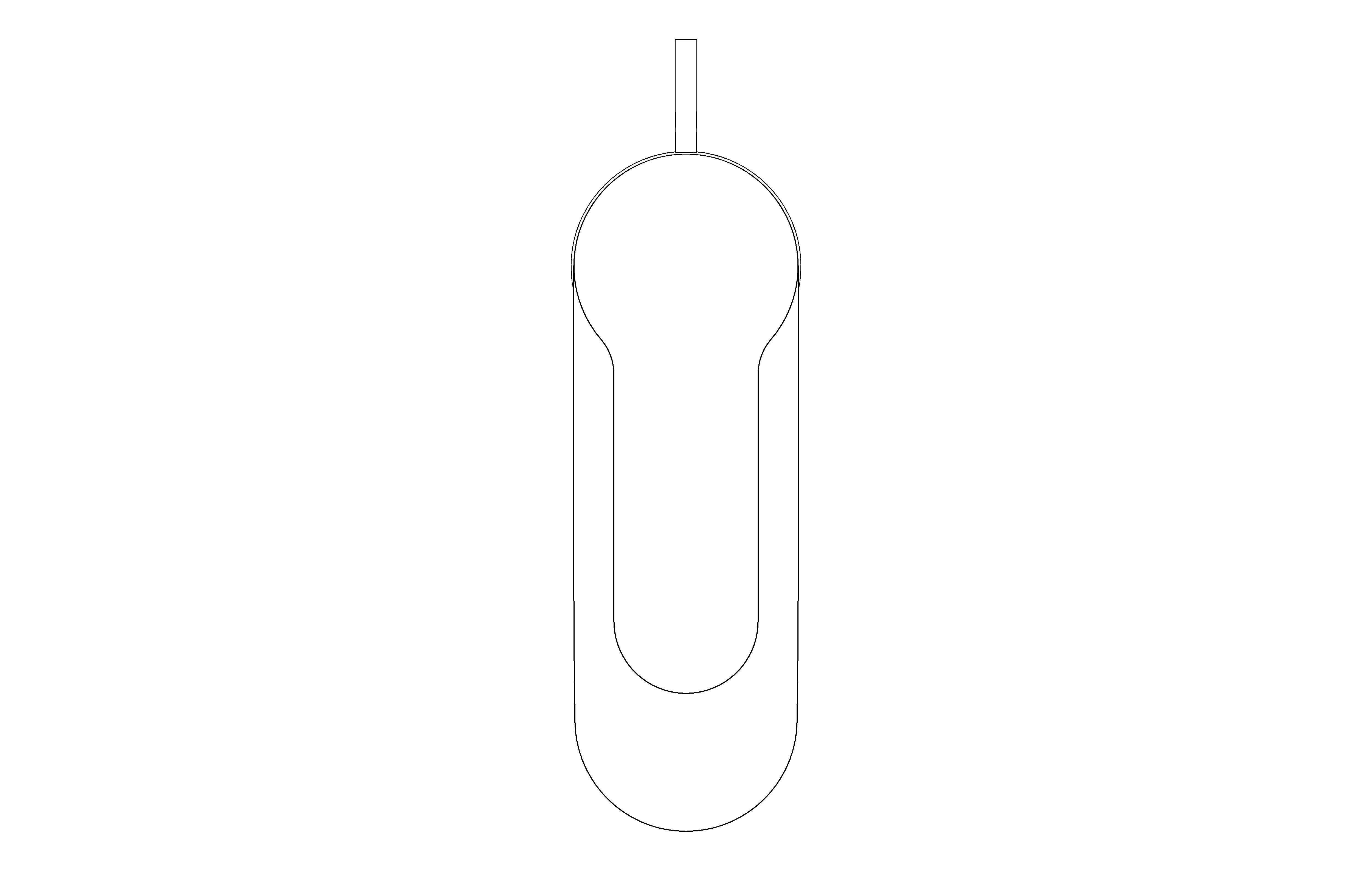 bimstore plan image of the BauLoop Single Lever Basin Mixer - 32856000 from Grohe