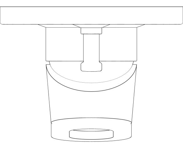 bimstore plan image of the BauLoop Single Lever Bath Mixer - 29041000 from Grohe