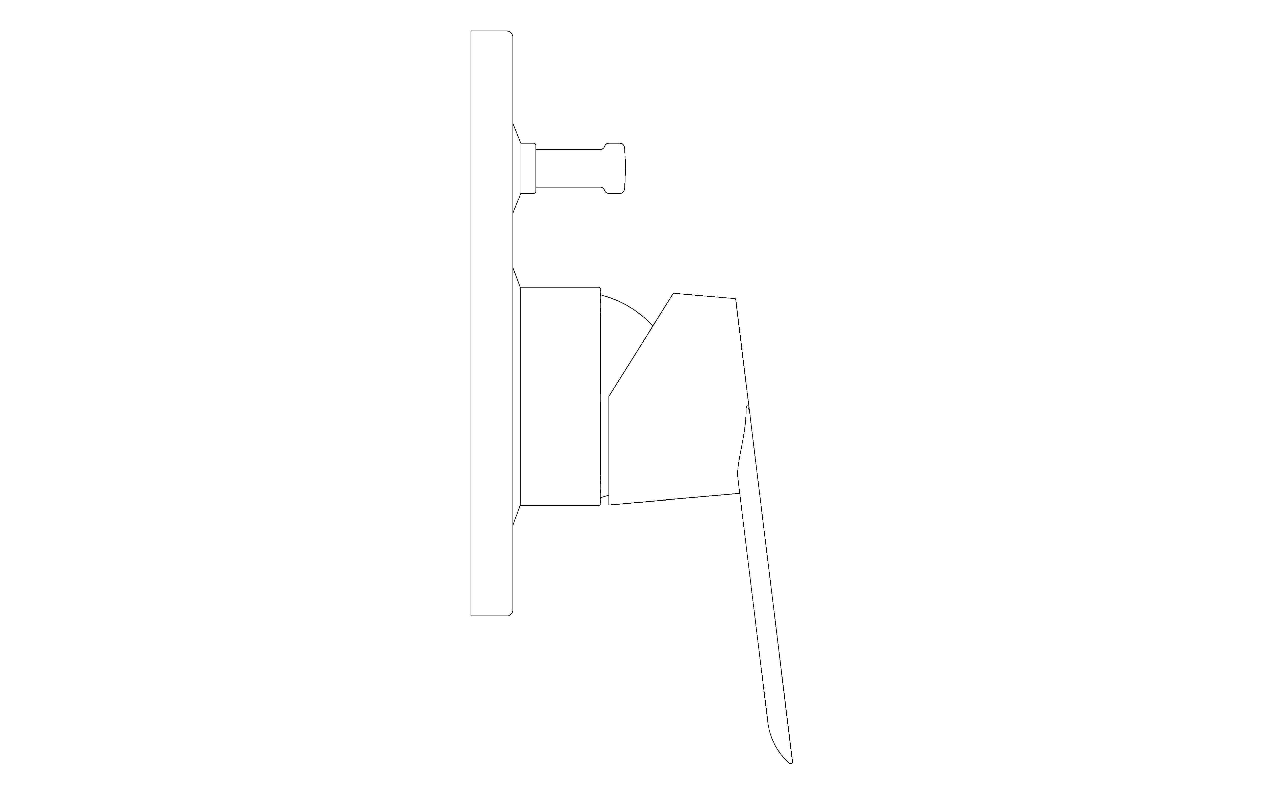 bimstore side image of the BauLoop Single Lever Bath Mixer - 29041000 from Grohe