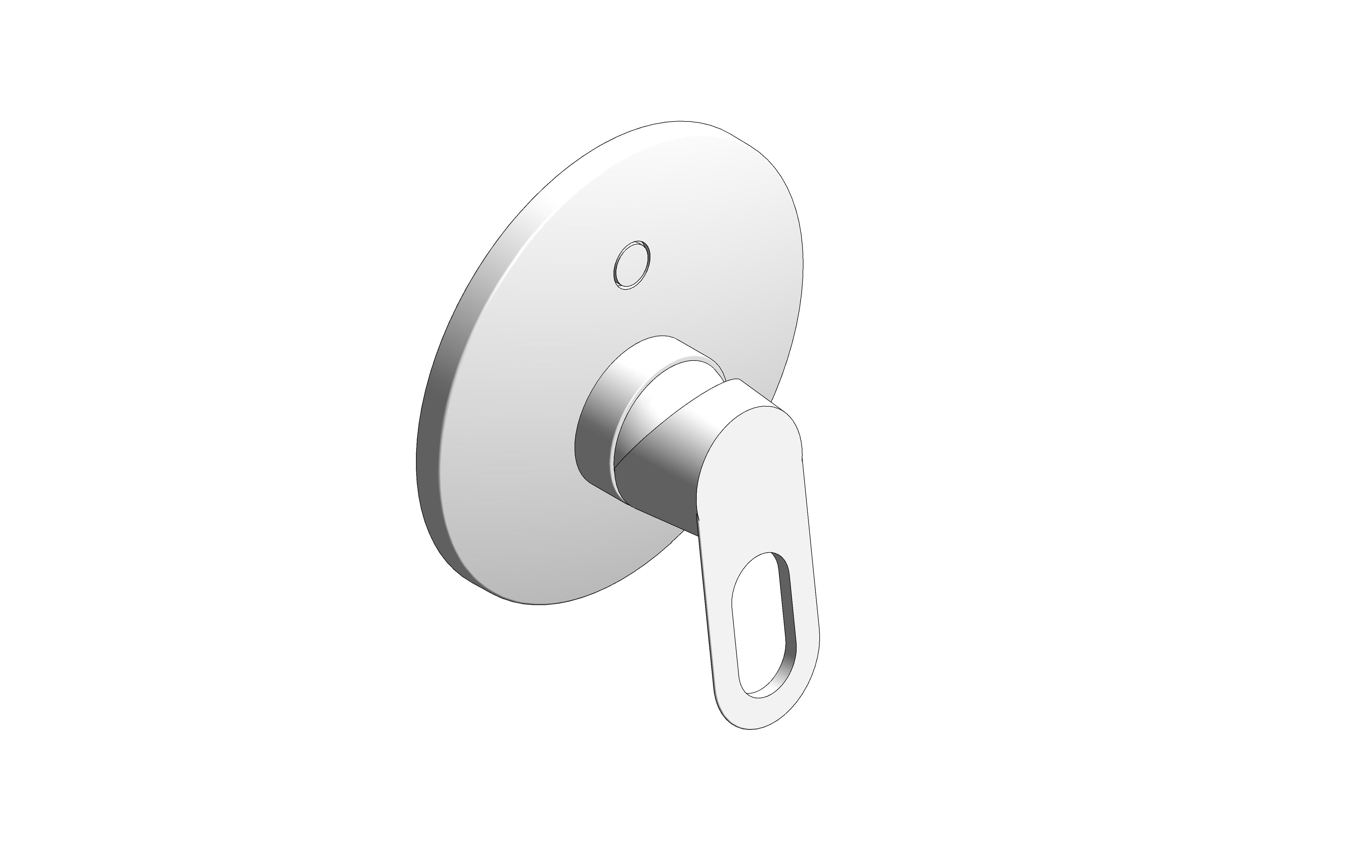 bimstore 3D image of the BauLoop Single Lever Shower Mixer - 29080000 from Grohe