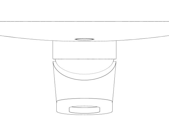 bimstore plan image of the BauLoop Single Lever Shower Mixer - 29080000 from Grohe