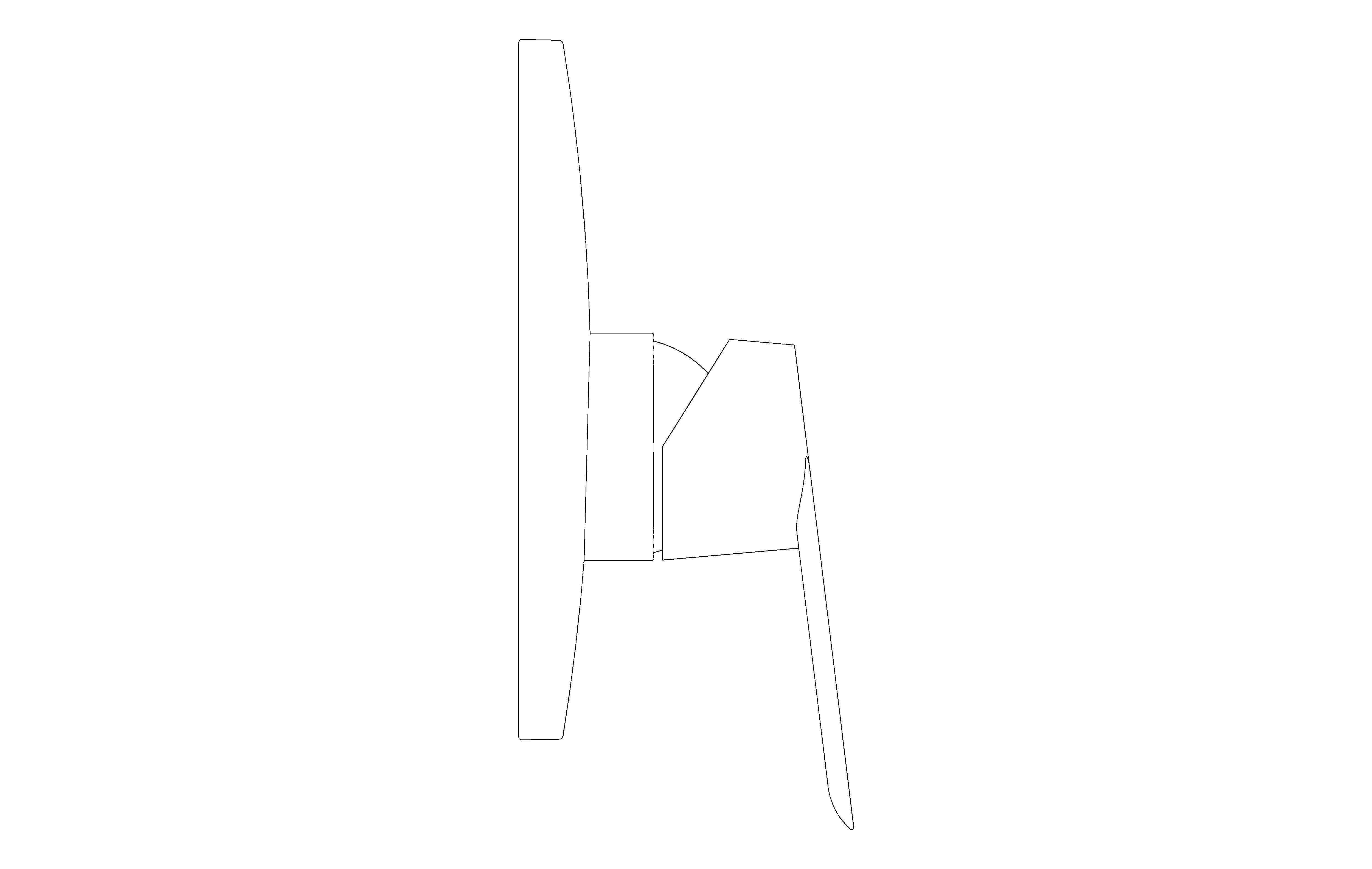 bimstore side image of the BauLoop Single Lever Shower Mixer - 29080000 from Grohe