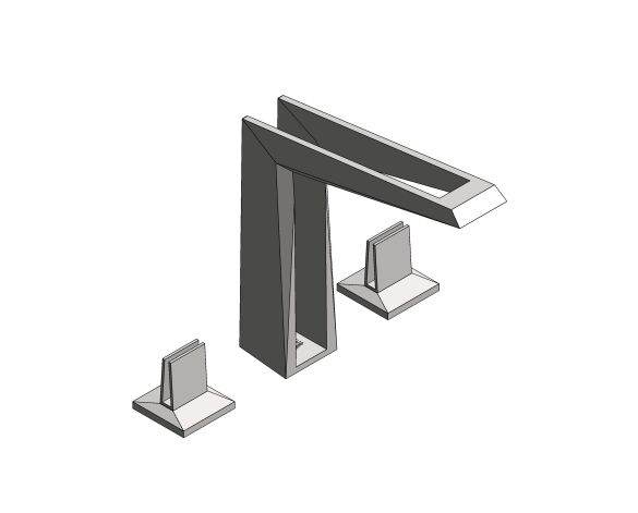 Product: ALLURE BRILLIANT 3-hole deck-mount basin mixer (20634SD0)