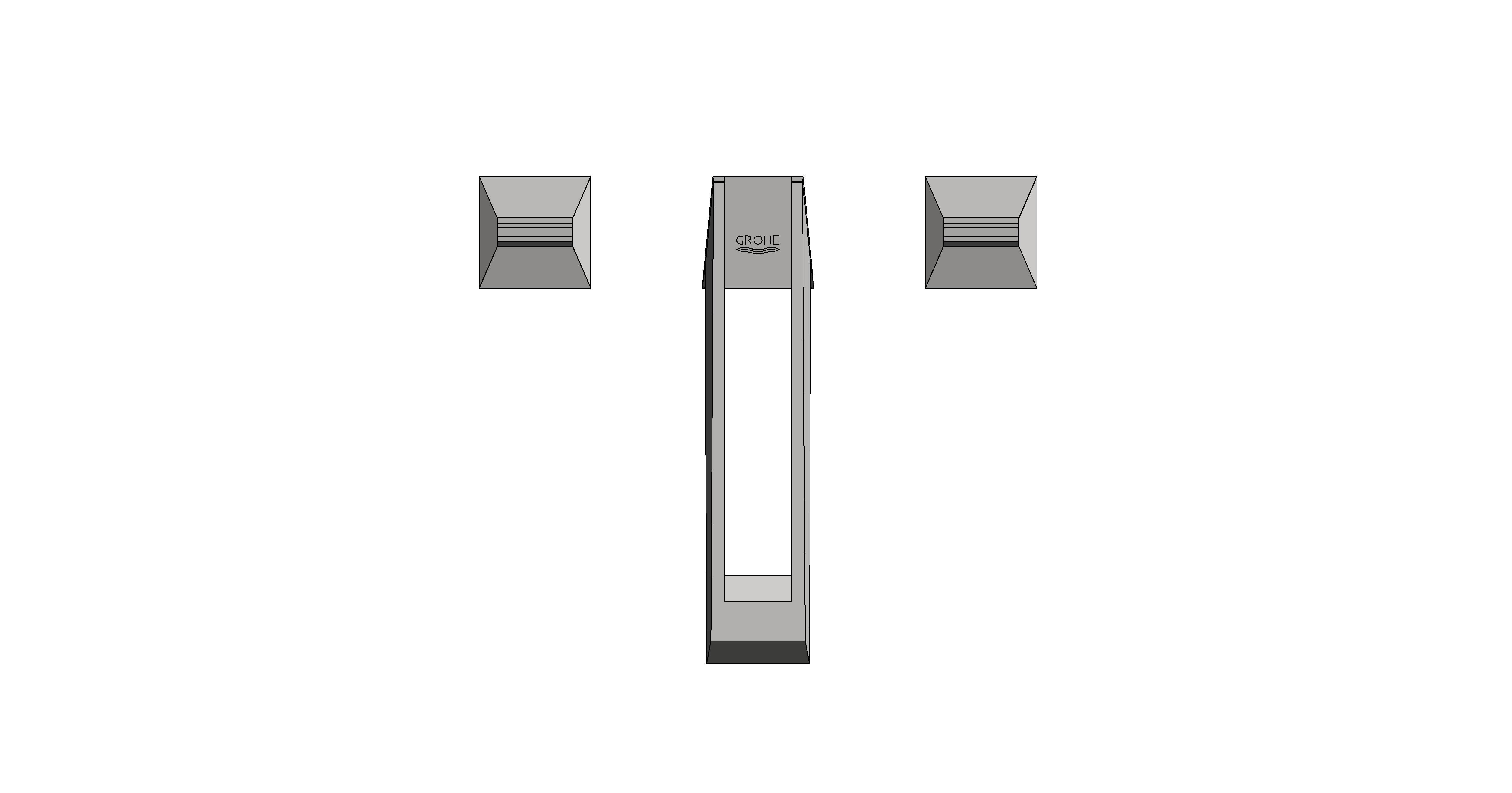 Product: ALLURE BRILLIANT 3-hole deck-mount basin mixer (20634SD0)