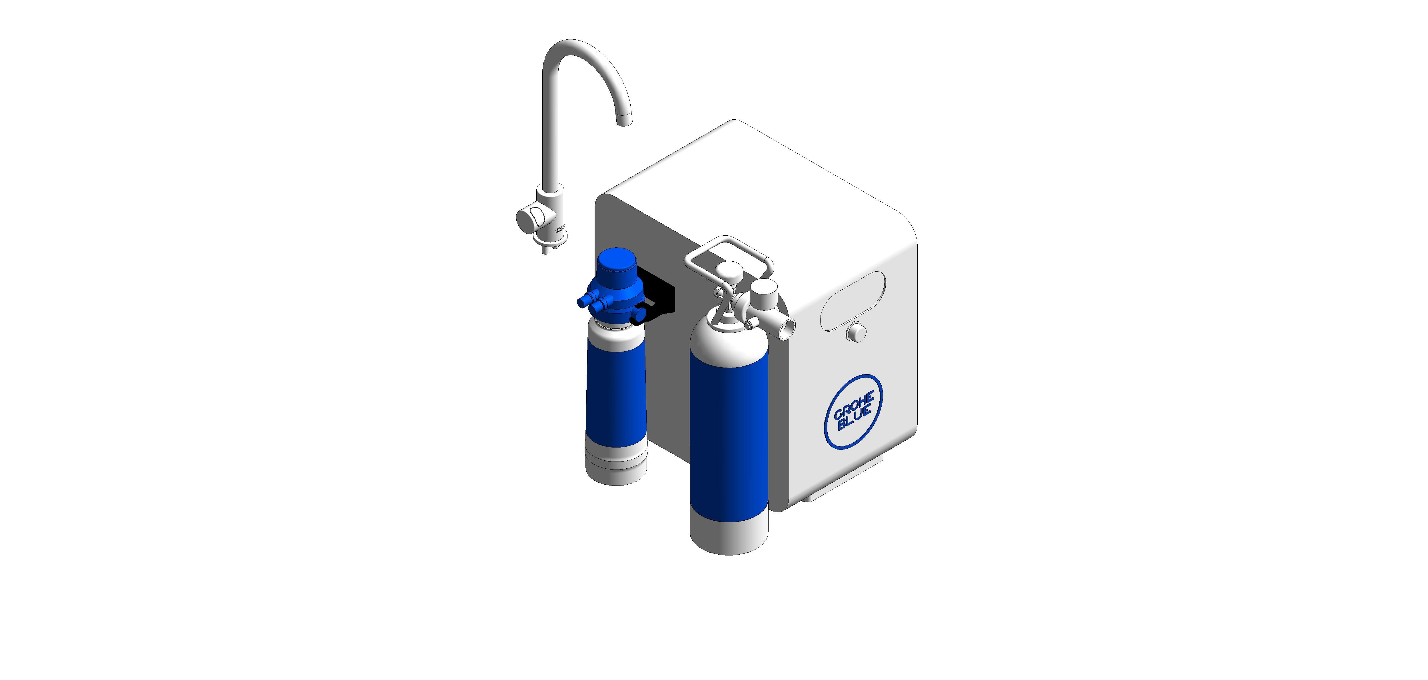 bimstore 3D image of the Blue Professional C Spout Kit - 31302002 from Grohe