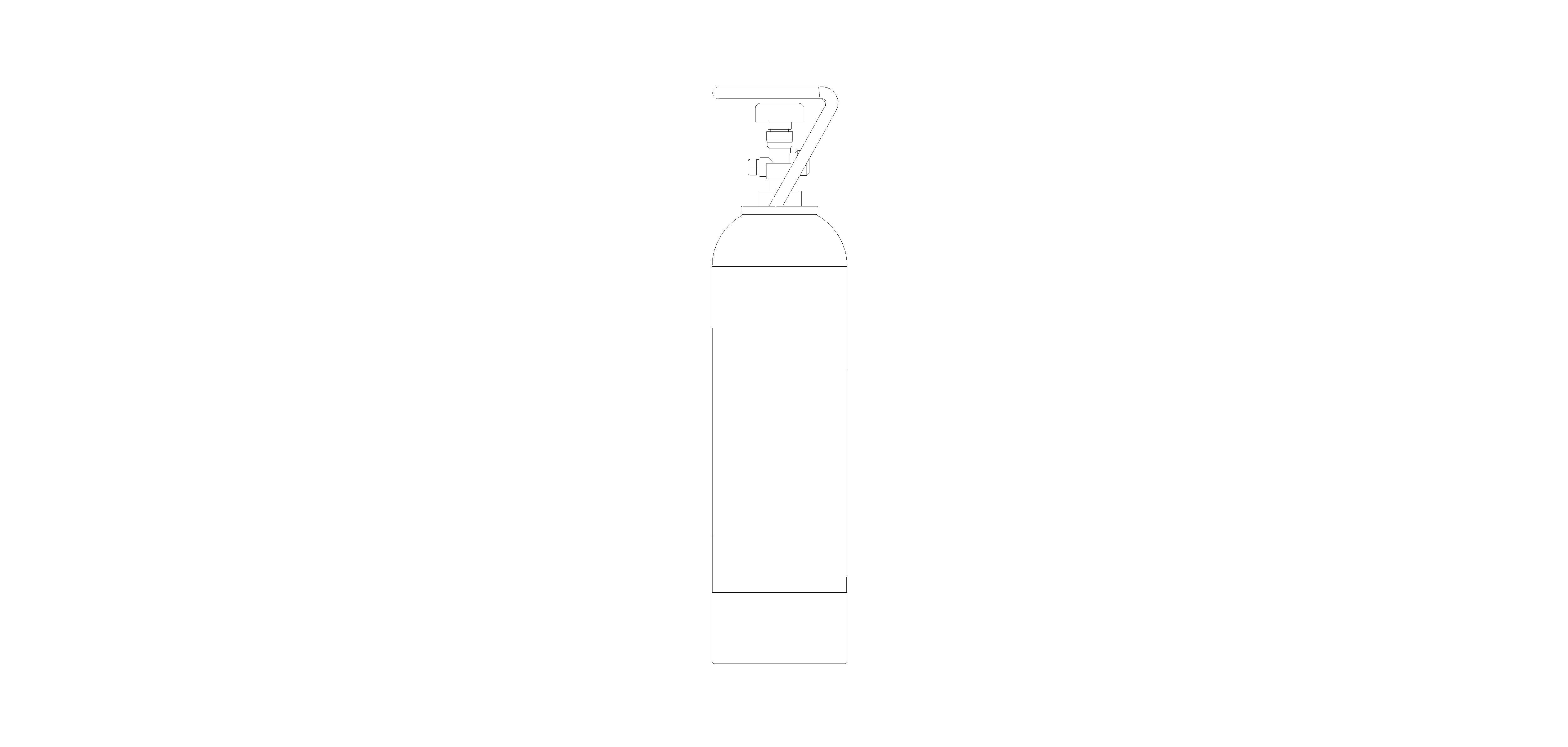 bimstore side image of the Blue Starter Kit 2kg CO2 Bottle -40423000 from Grohe