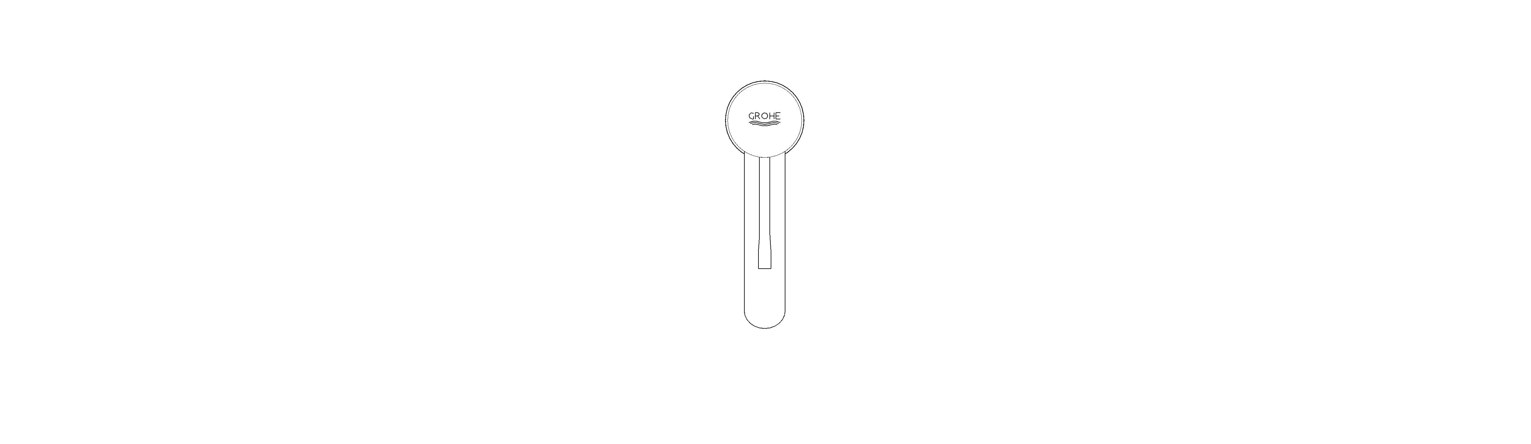 bimstore plan image of the Essence Single Lever Mixer - 23590001 from Grohe