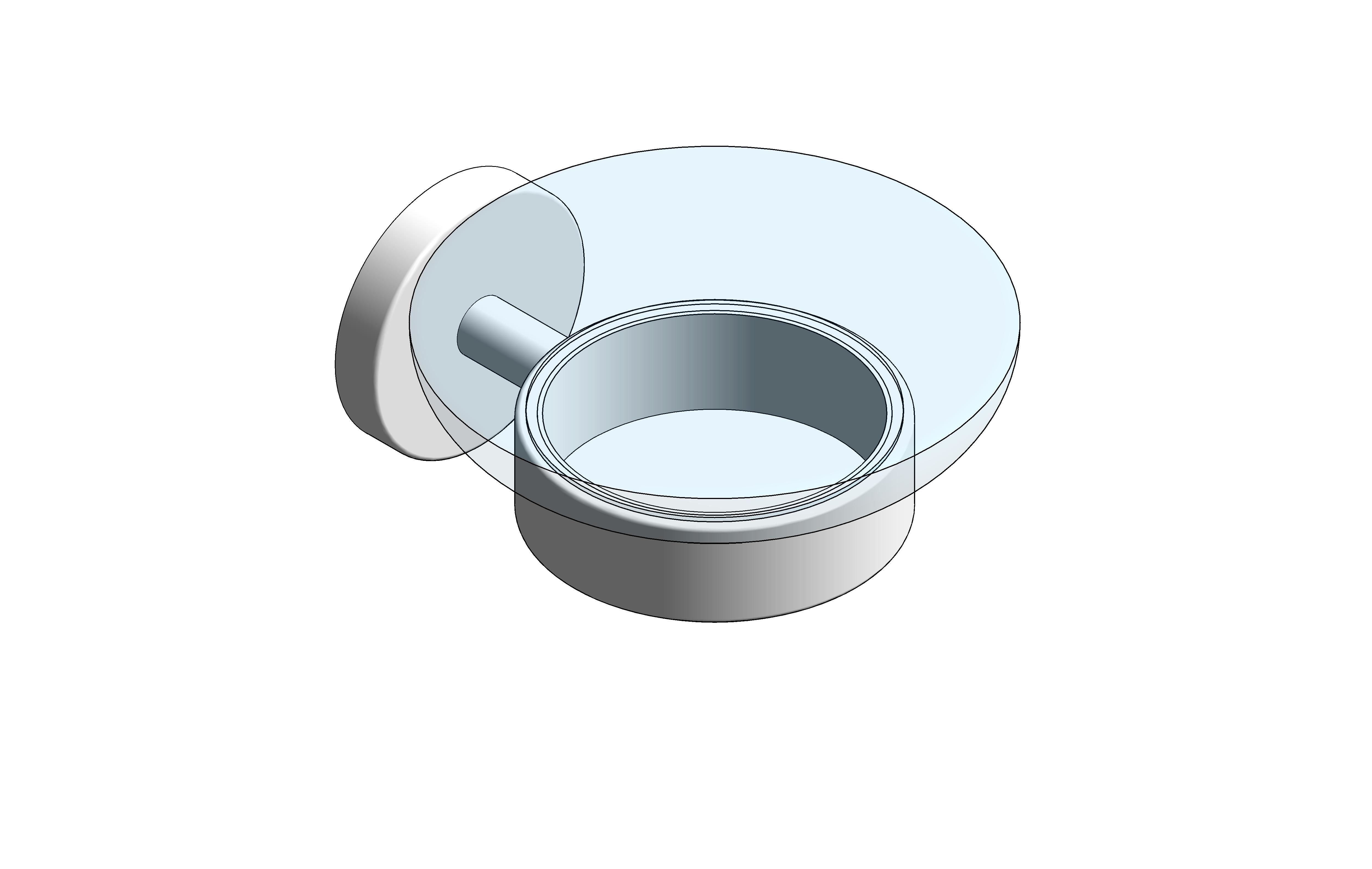 bimstore 3D image of the Essentials Soap Dish - 40368001 from Grohe