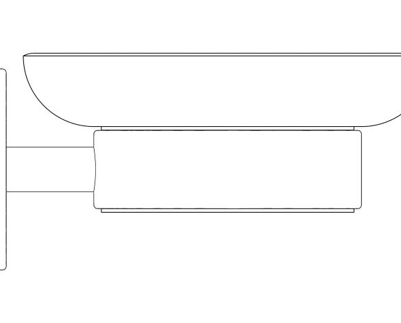 bimstore side image of the Essentials Soap Dish - 40368001 from Grohe