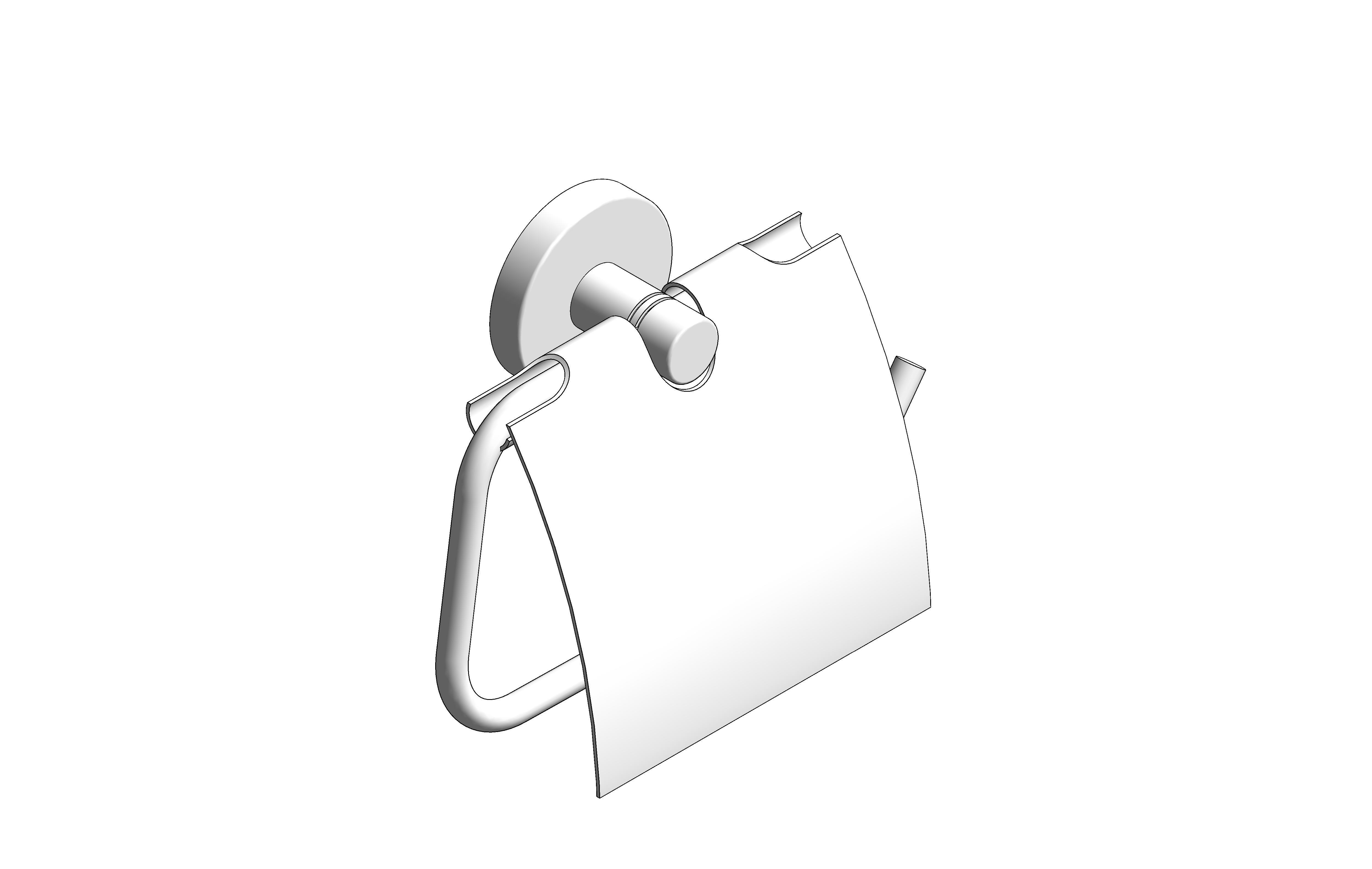 bimstore 3D image of the Essentials Toilet Roll Holder - 40367001 from Grohe
