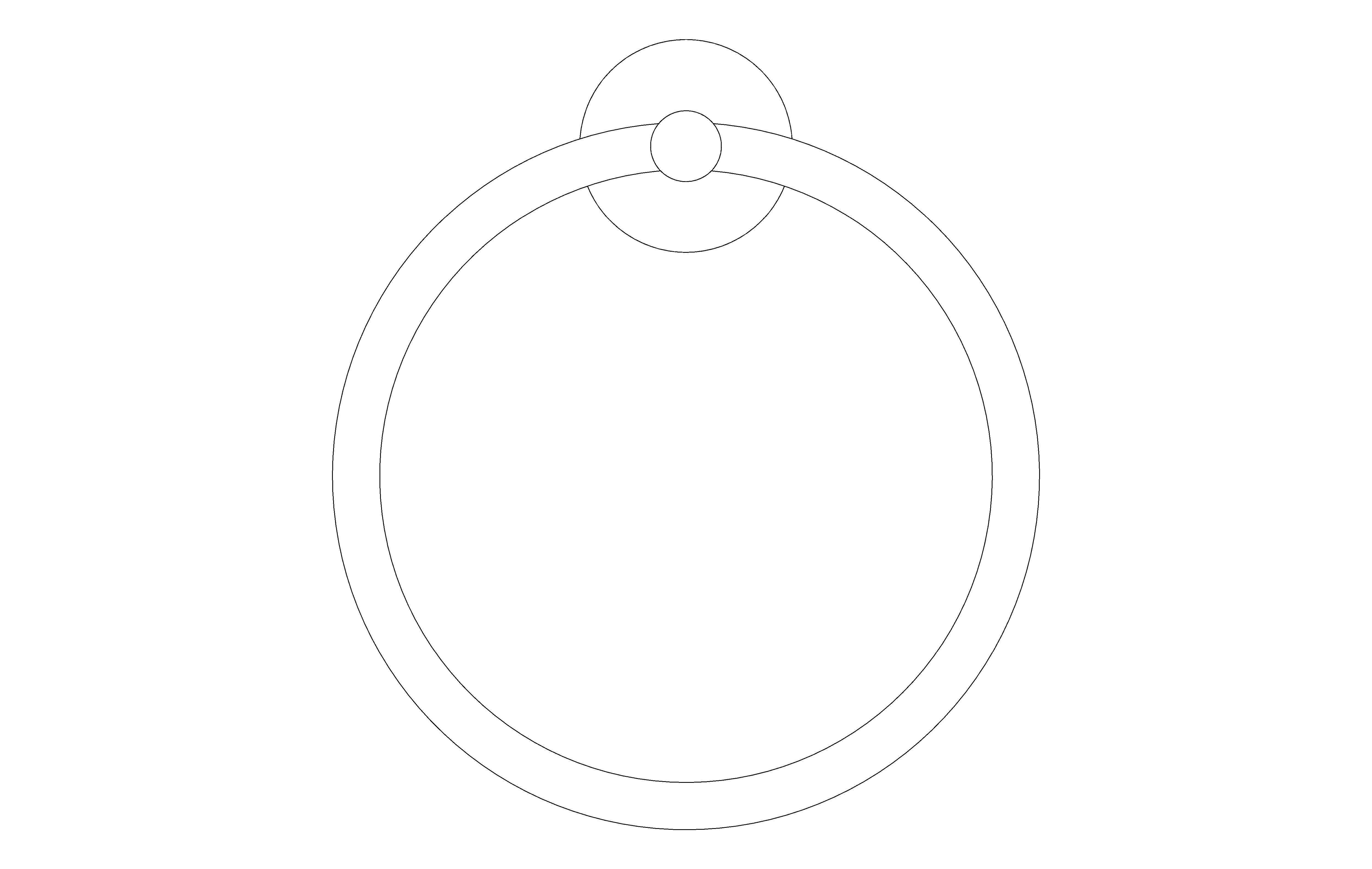 bimstore front image of the Essentials Towel Ring - 40365001 from Grohe