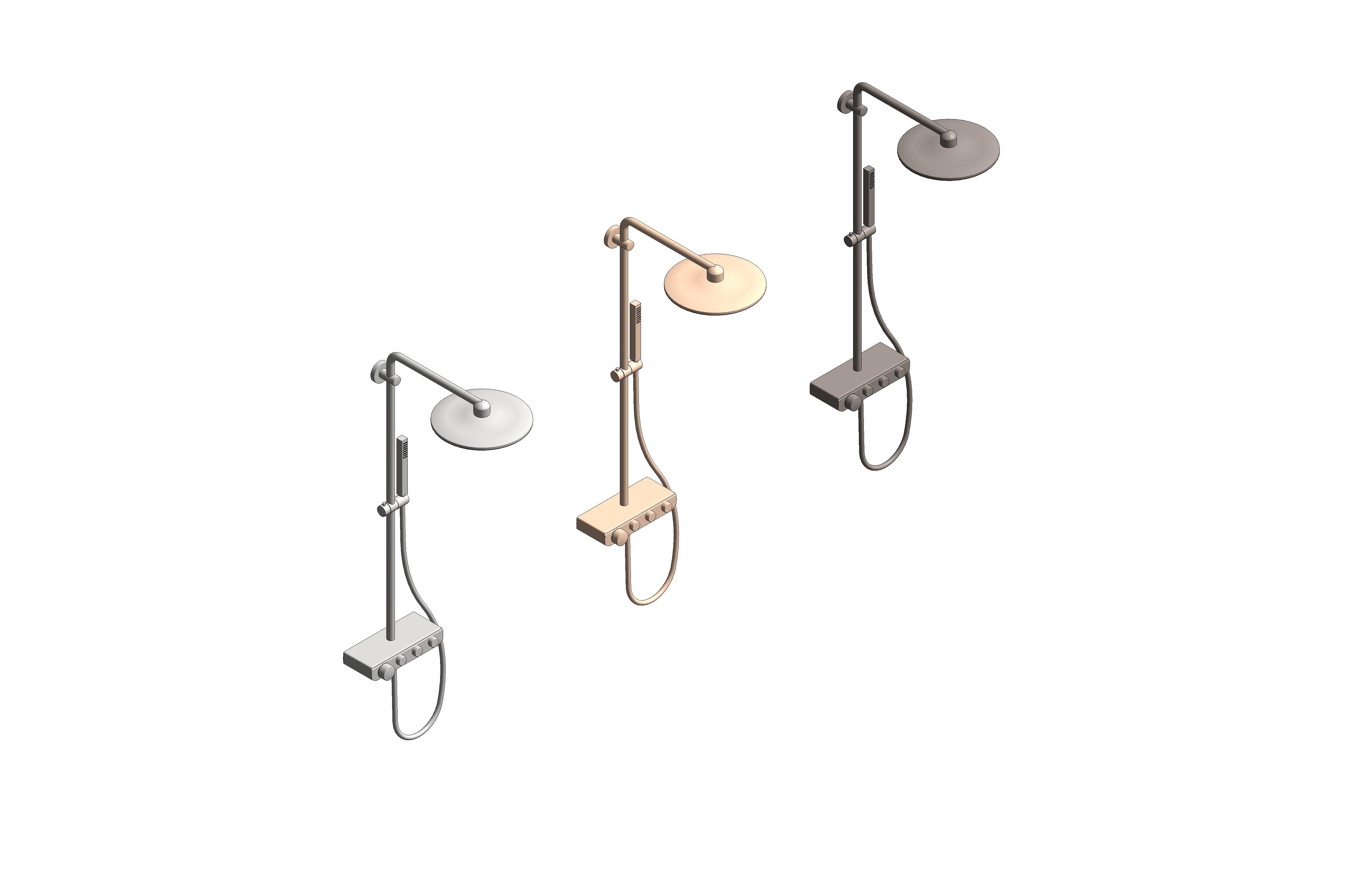 bimstore 3D all image of Euphoria - 310 Cube Duo Shower System - 26508000 from Grohe