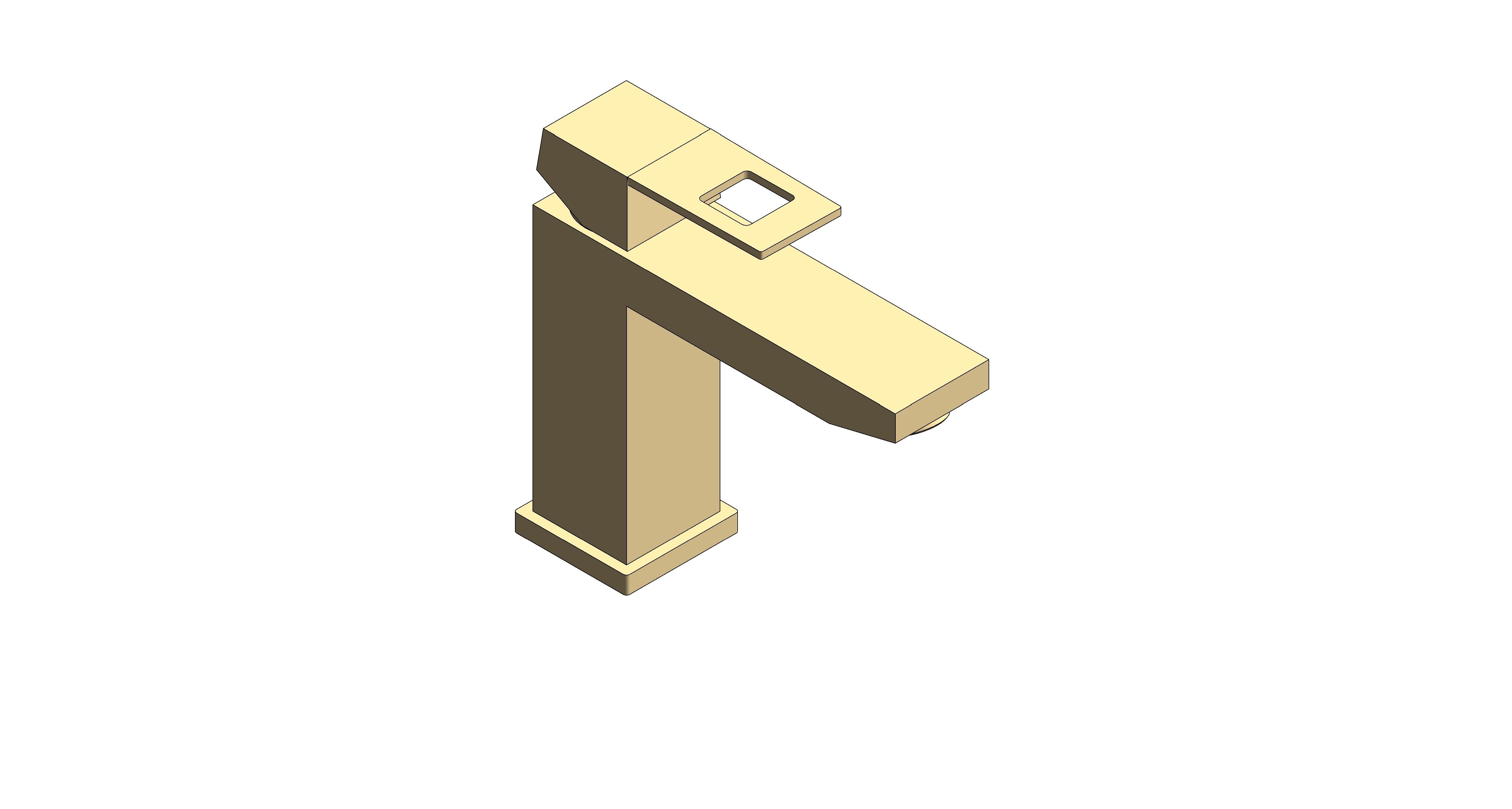 Product: EUROCUBE Basin Mixer (23445GLC)