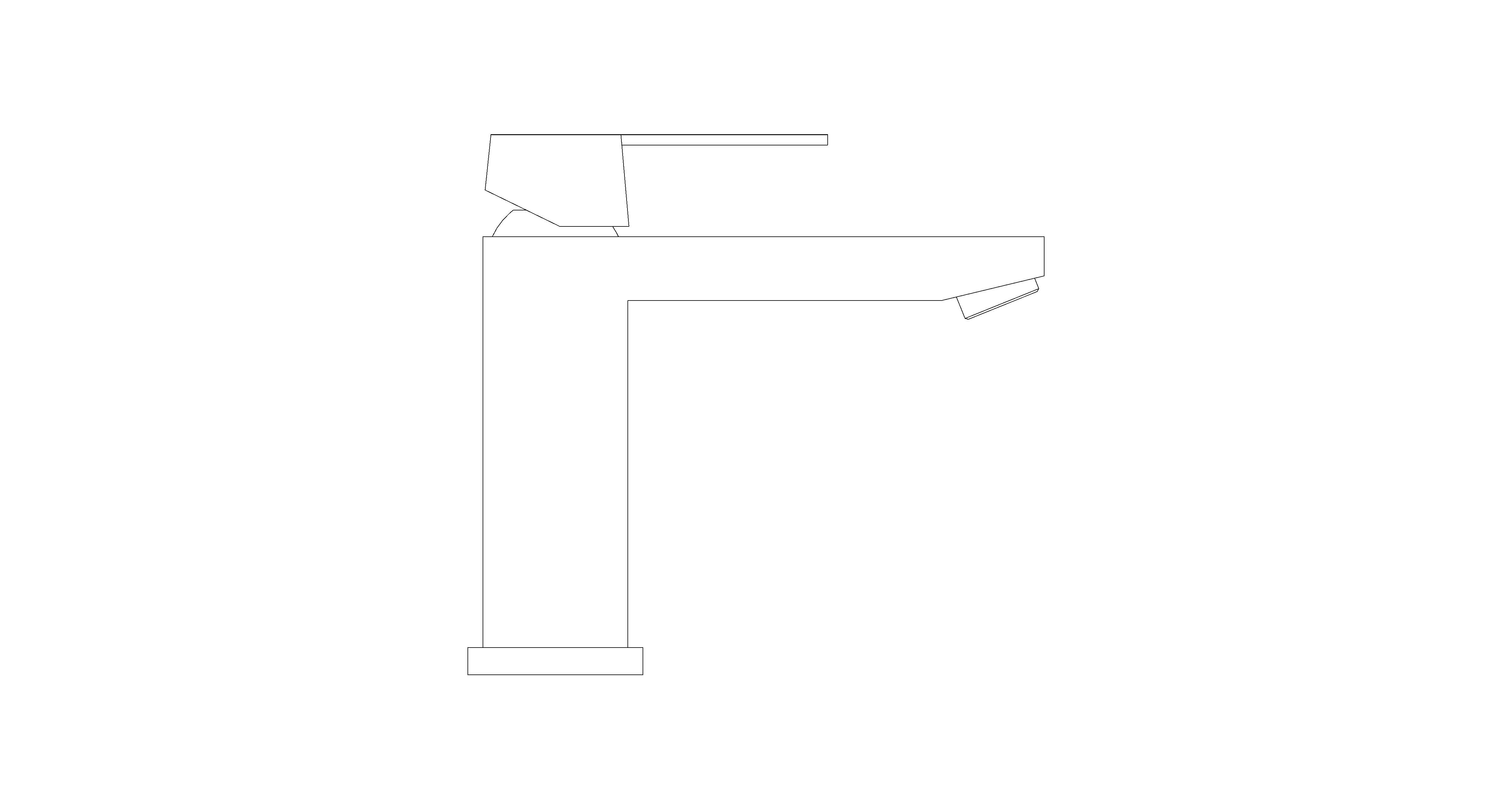 Product: EUROCUBE Basin Mixer (23445GLC)