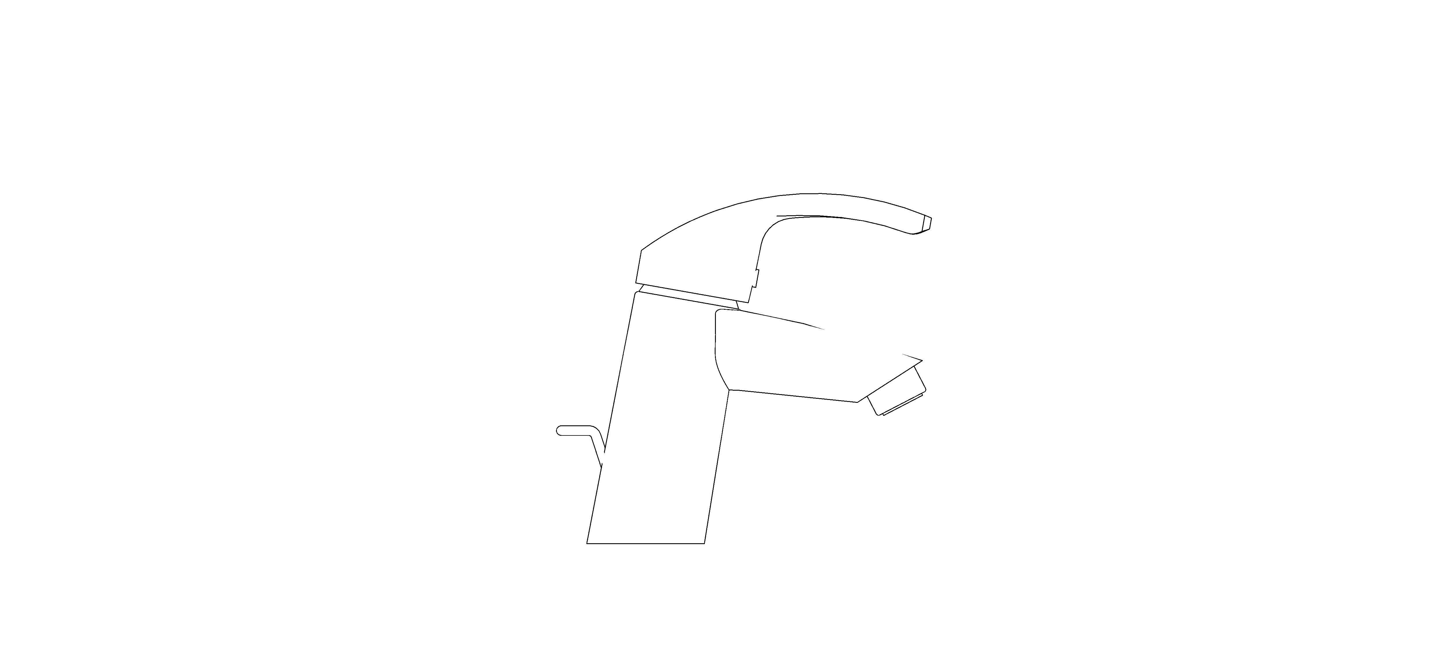 bimstore side image of the Eurosmart Basin Mixer S Size - 23924002 from Grohe