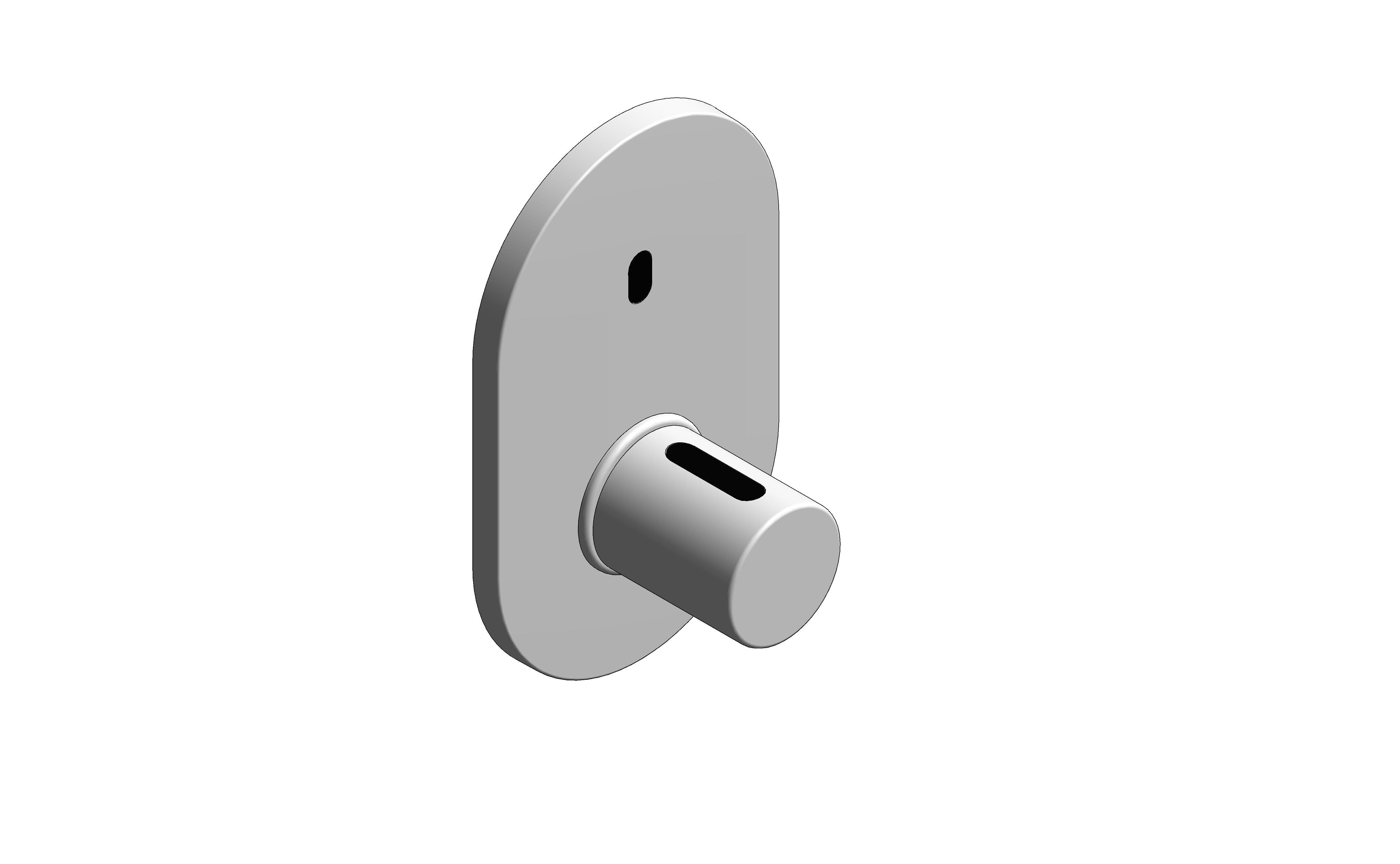 bimstore 3D image of the Eurosmart Cosmopolitan E Special Infra-Red Electronic for Concealed Shower Thermostat - 36456000 from Grohe