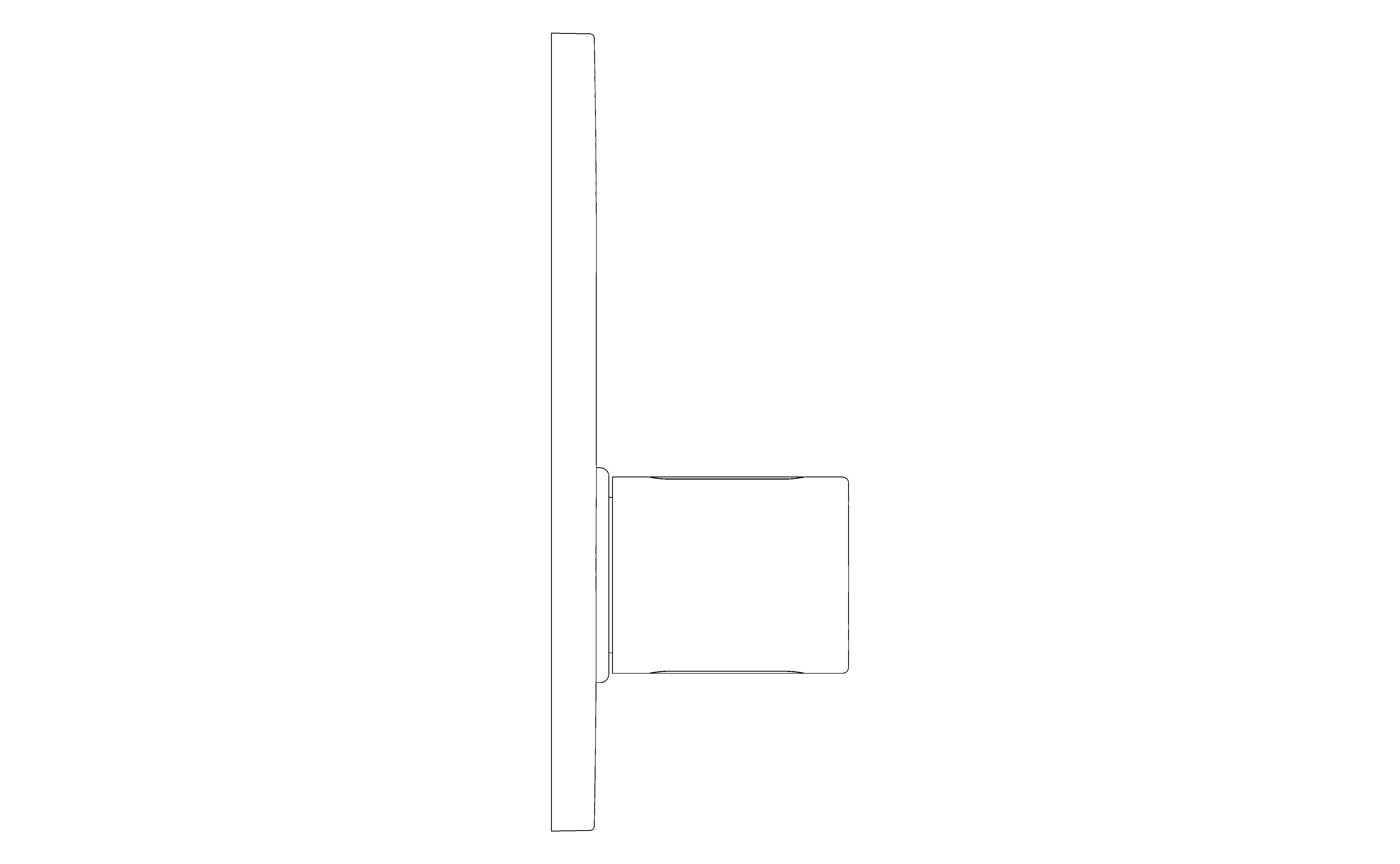 bimstore 3D image of the Eurosmart Cosmopolitan E Special Infra-Red Electronic for Concealed Shower Thermostat - 36456000 from Grohe