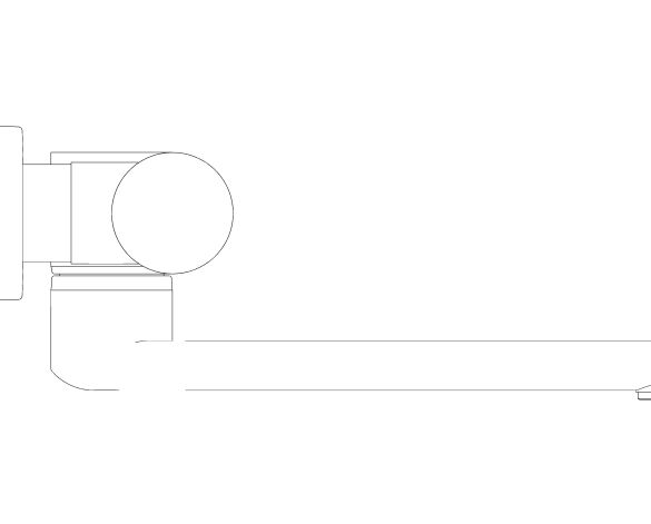 bimstore 3D image of the Eurosmart Cosmopolitan E Special Infra-Red Electronic Wall Basin Mixer With Thermostatic Temperature Control 1/2" L-Size - 36454000 from Grohe