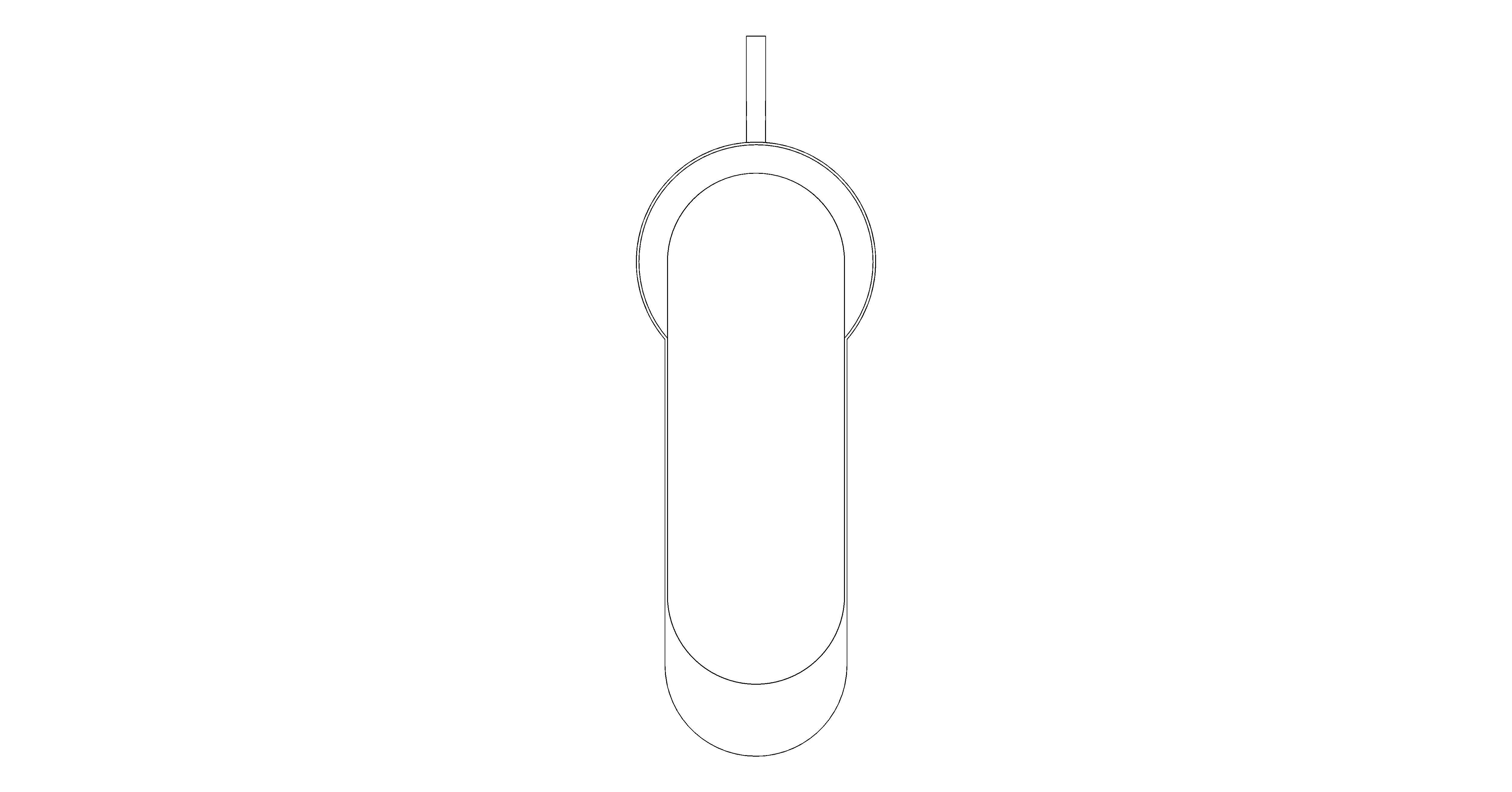 bimstore plan image of the Eurosmart Cosmopolitan Single Lever Basin Mixer 1/2" S-Size - 23952000 from Grohe